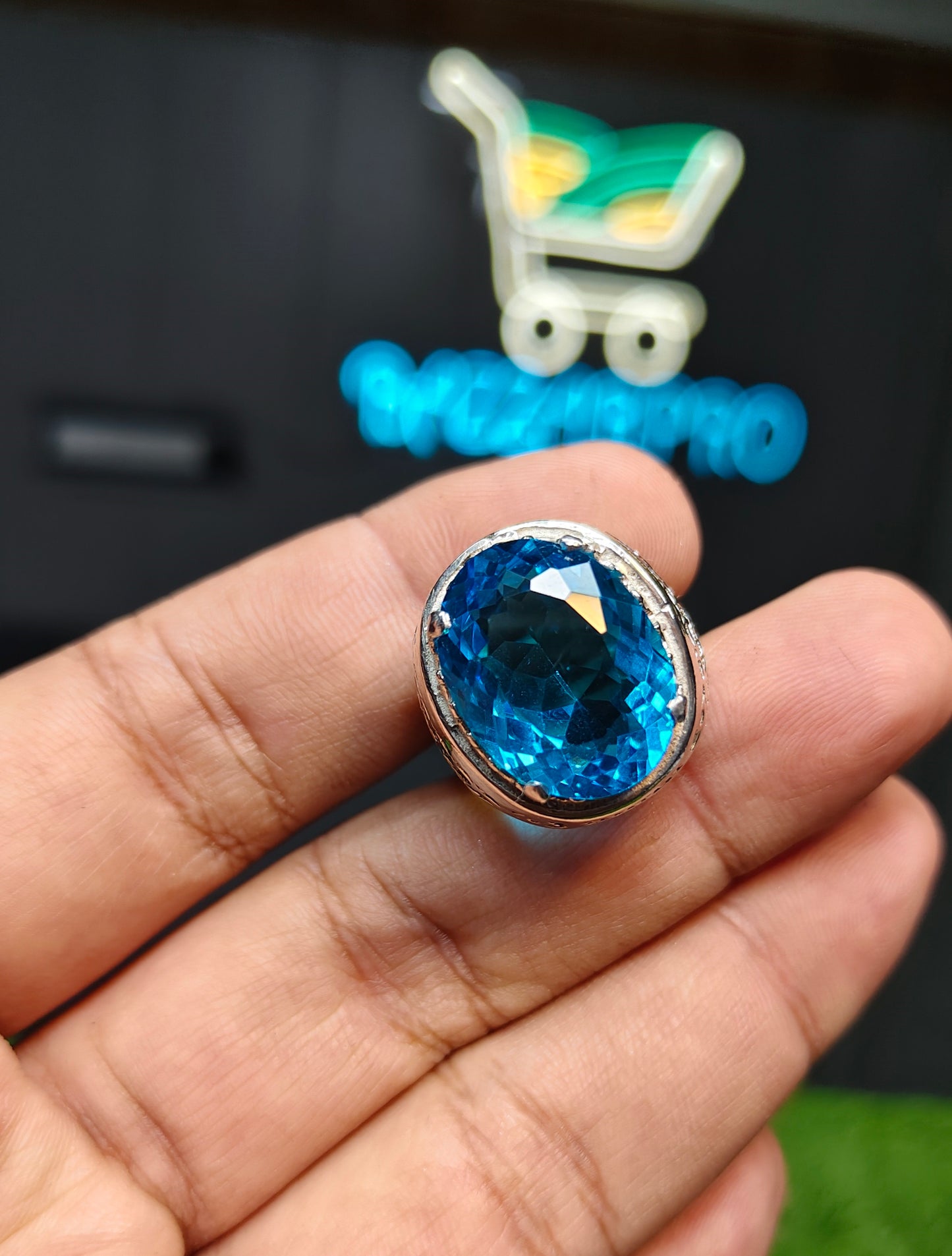 Blue Topaz Ring