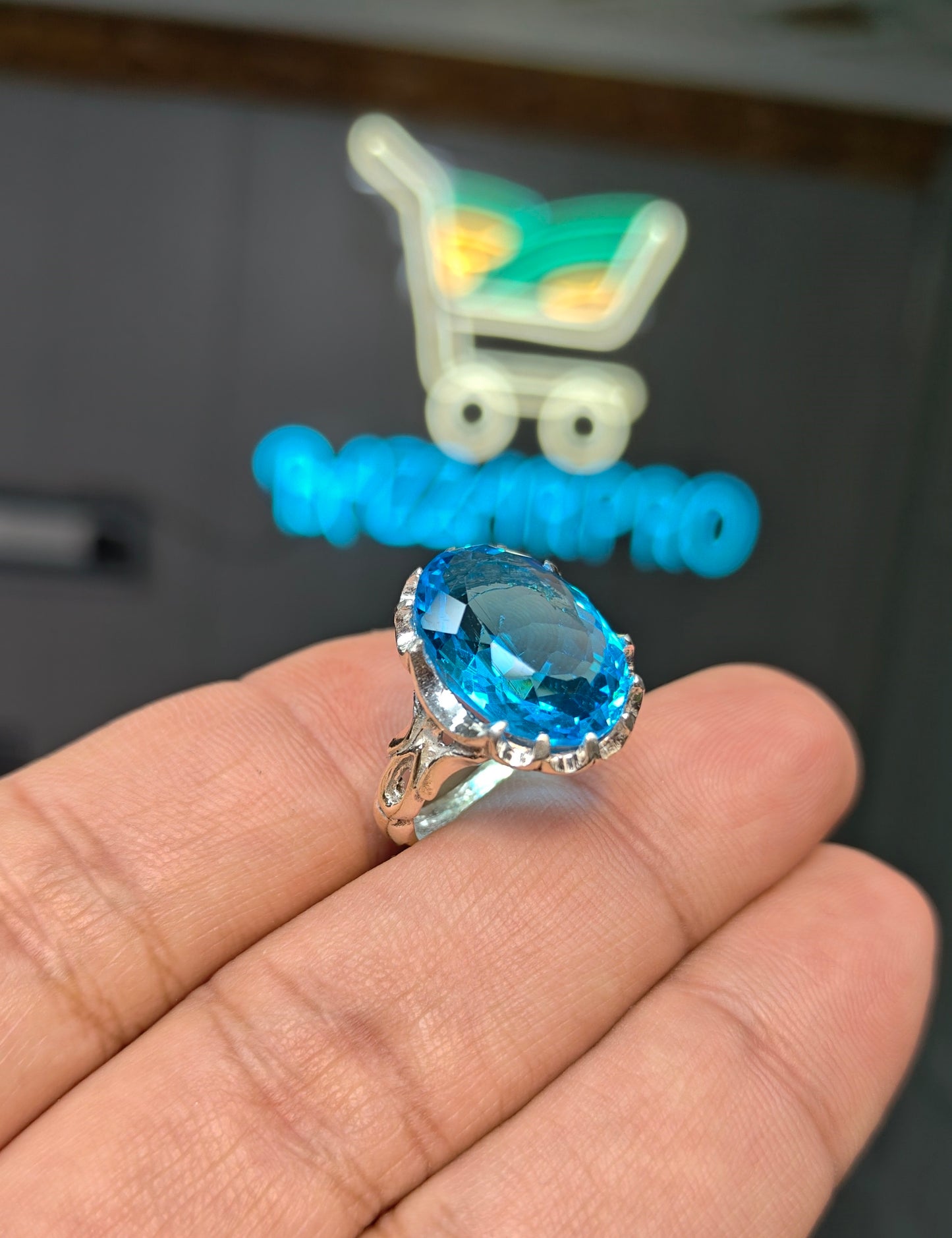 Blue Topaz Ring