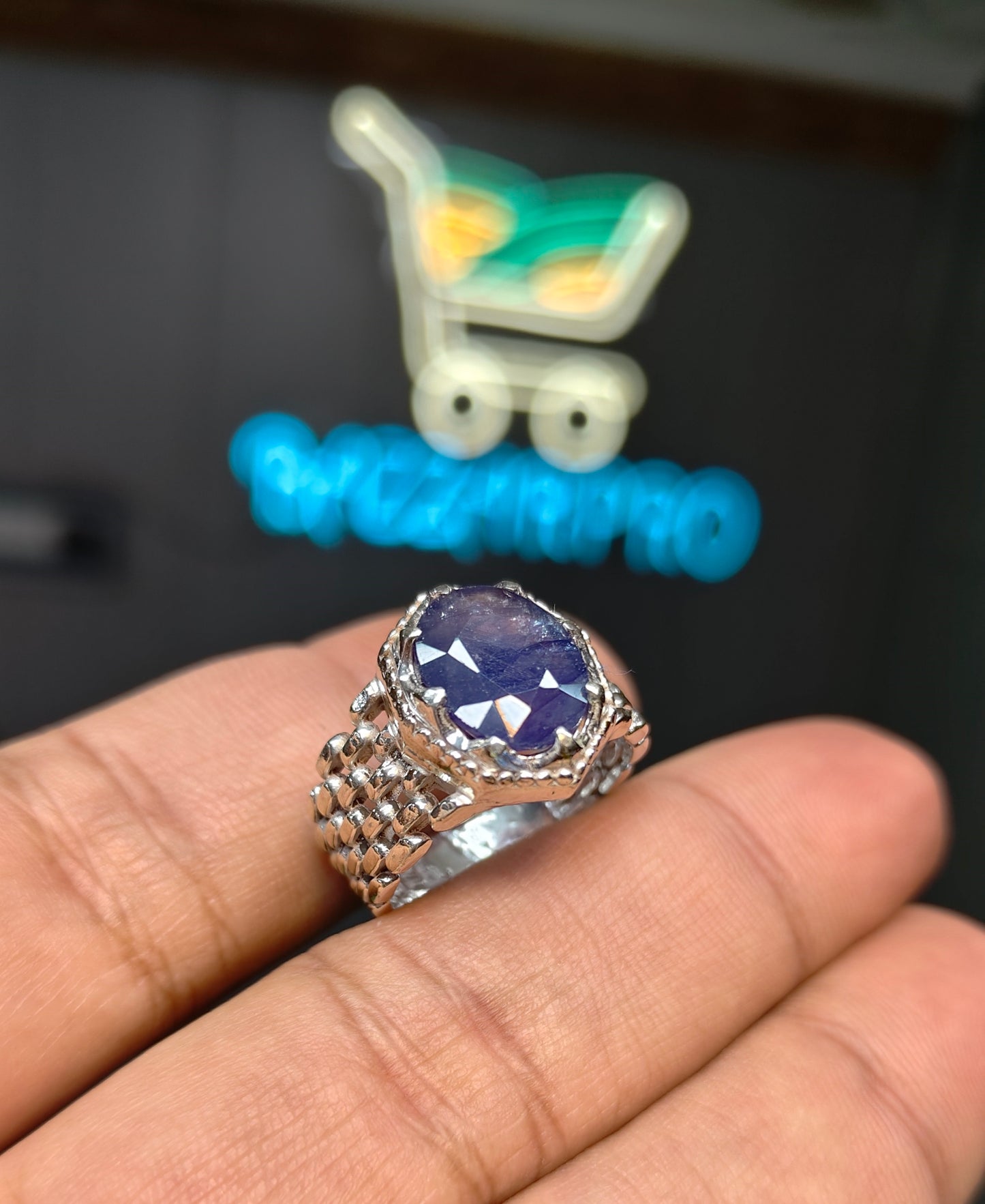 Premium Quality Neelam Ring