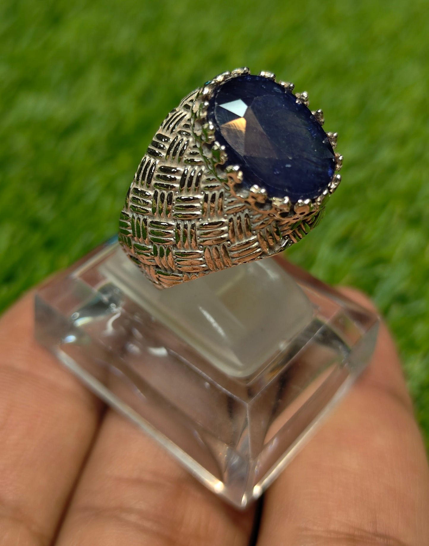 Premium Quality Master Piece Neelam Ring