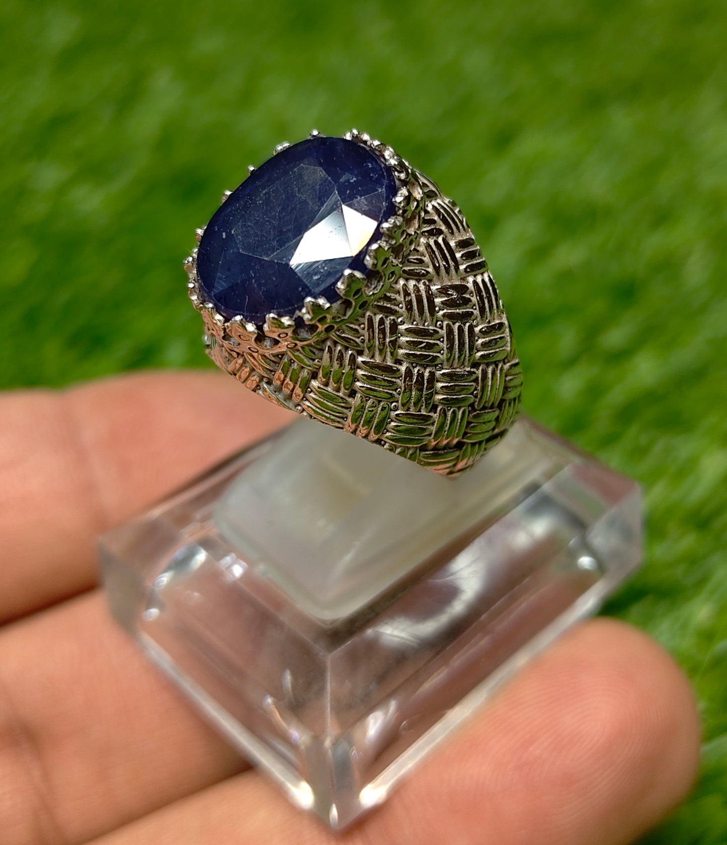 Premium Quality Master Piece Neelam Ring