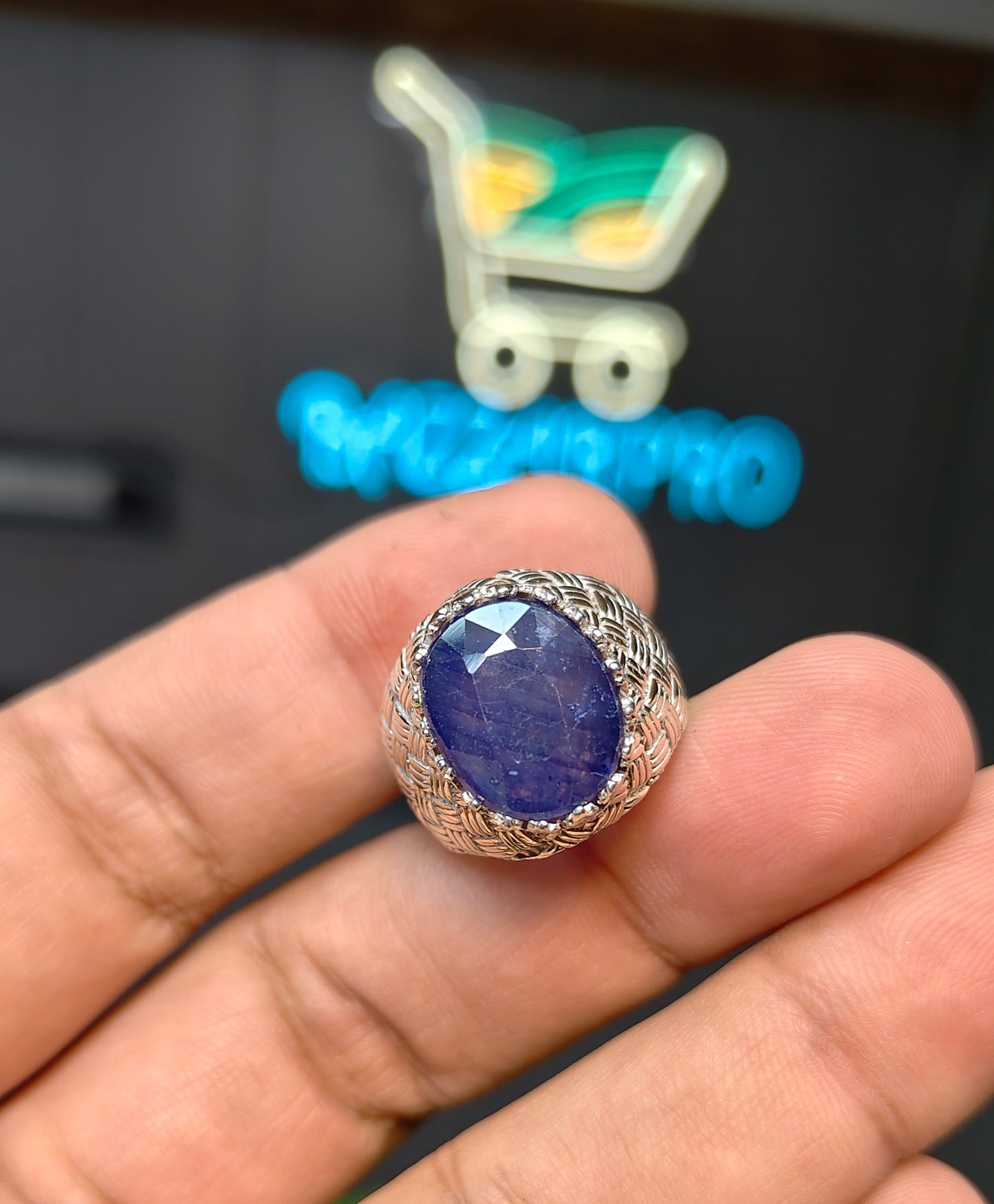 Premium Quality Master Piece Neelam Ring