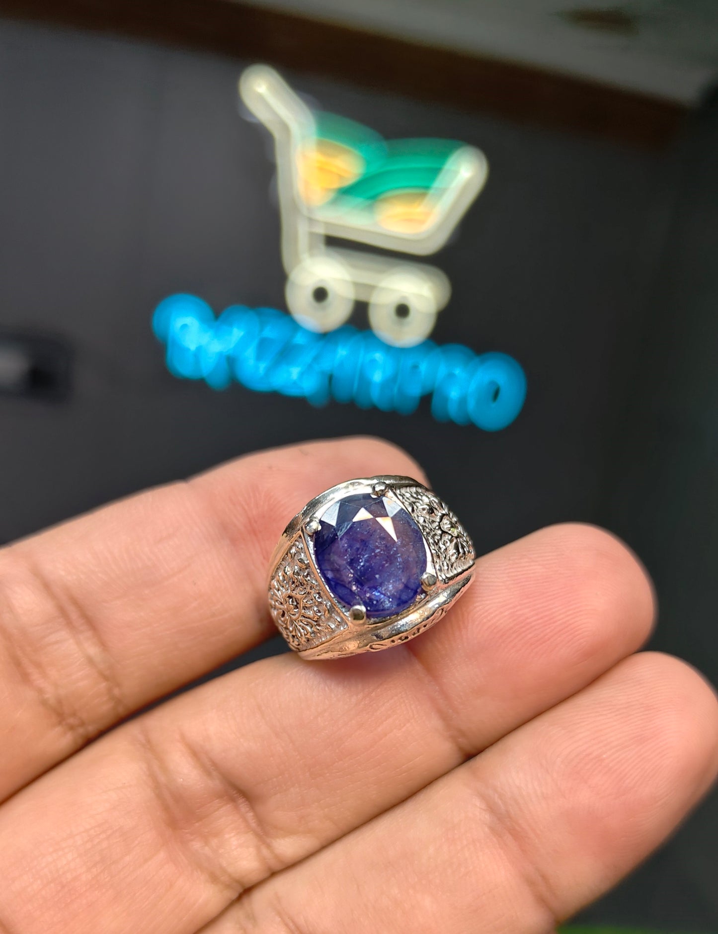 Premium Quality Neelam Ring