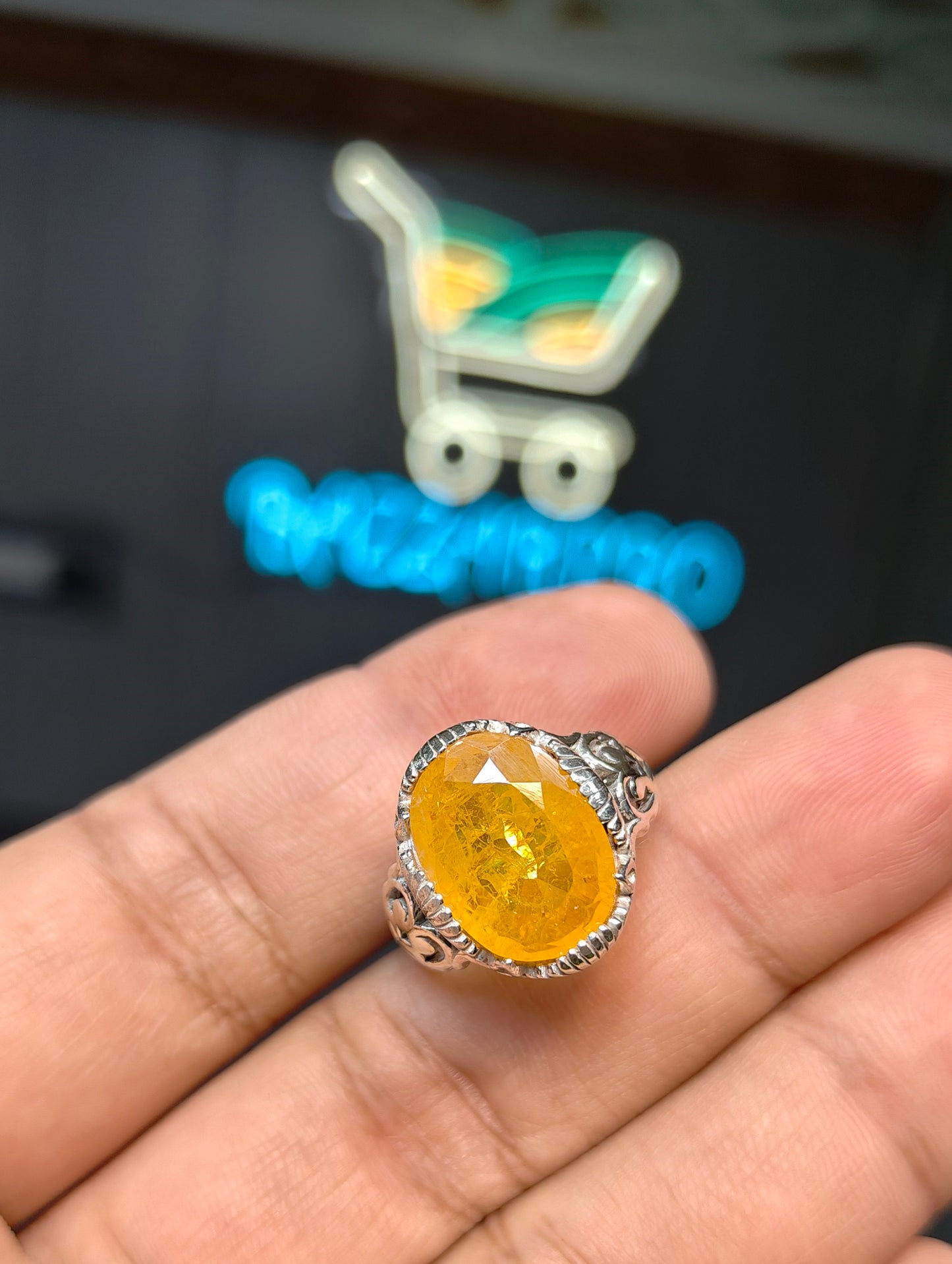 Premium Quality Pukhraj Ring