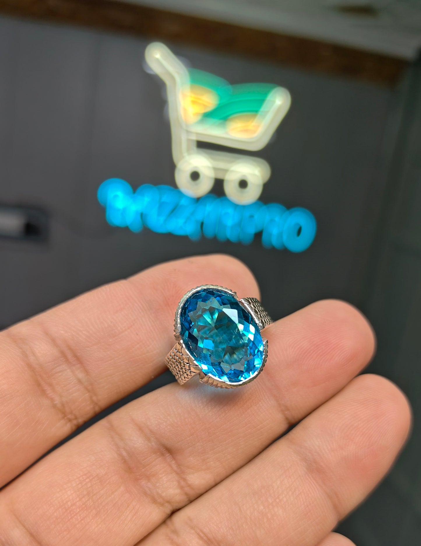 Blue Topaz Ring