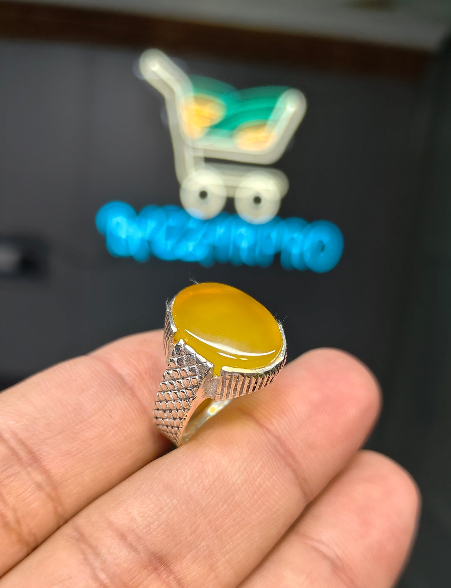 Premium Quality Zarad Aqeeq Ring