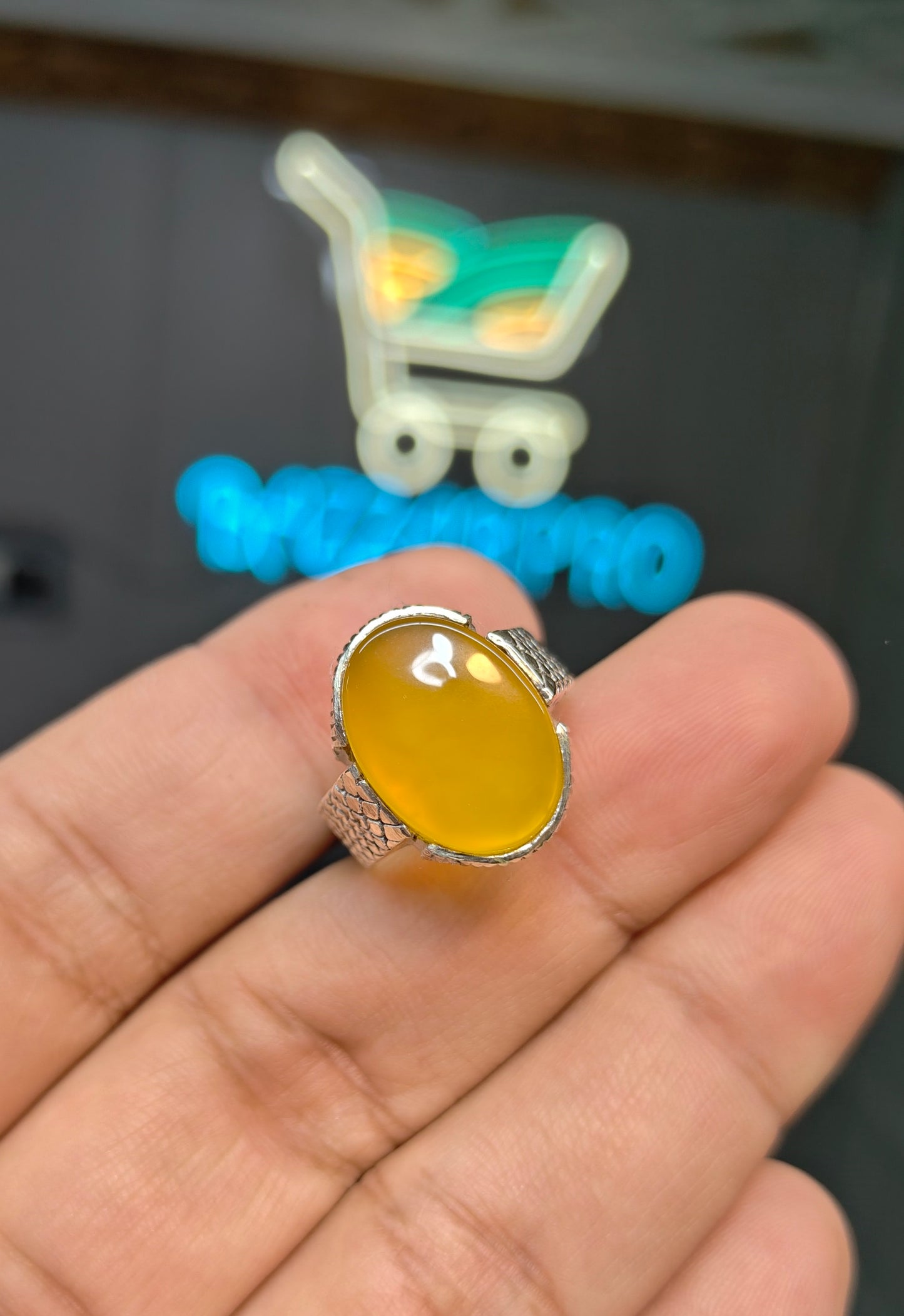 Premium Quality Zarad Aqeeq Ring