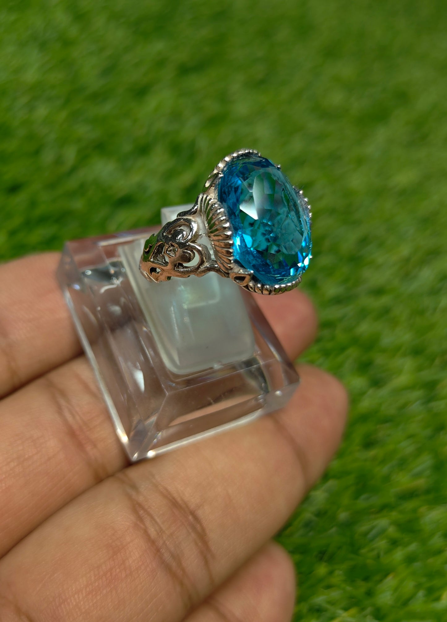 Premium Quality Blue Topaz Ring