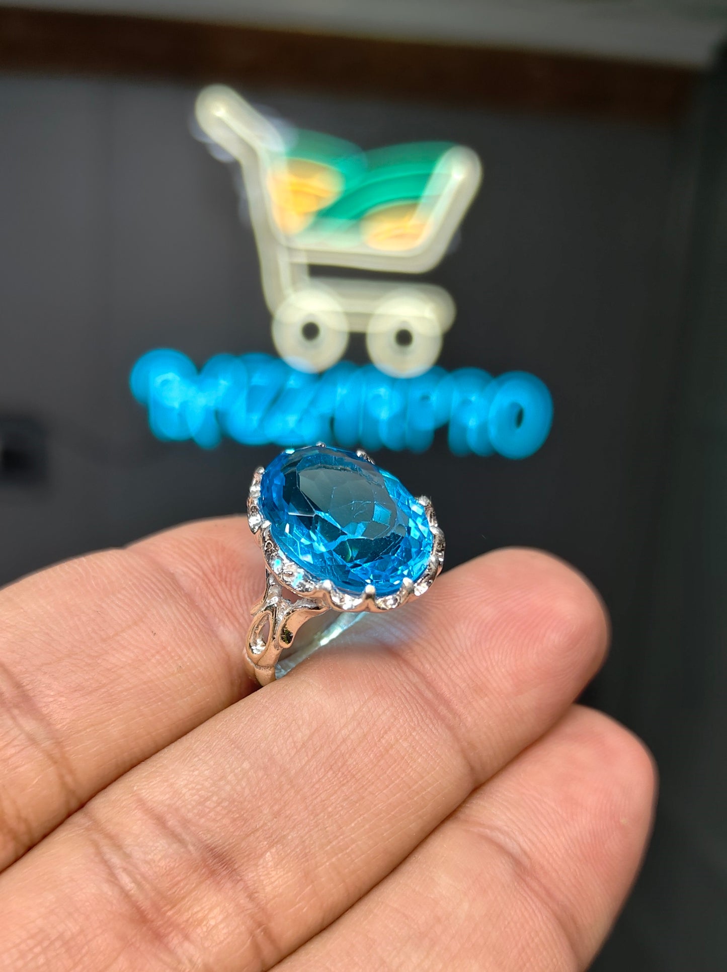 Blue Topaz Ring