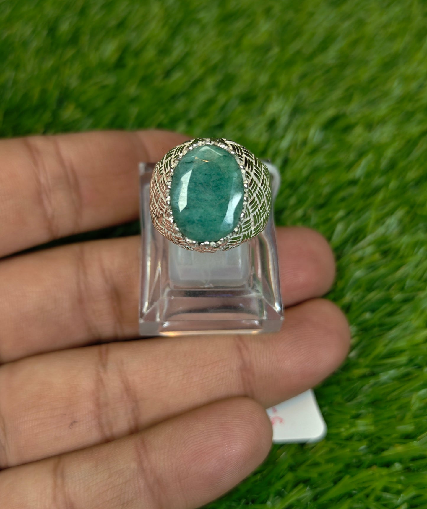 Premium Quality Zambia Zamurd Ring