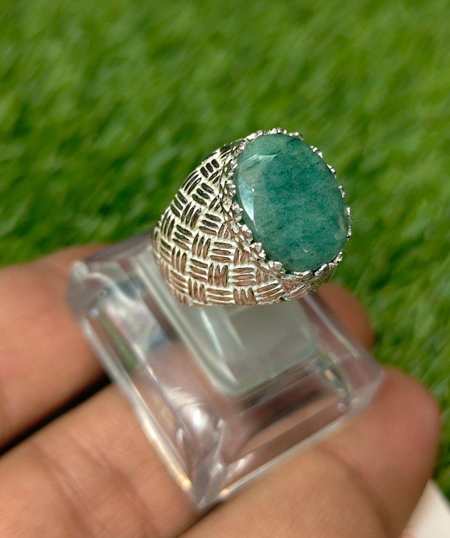 Premium Quality Zambia Zamurd Ring
