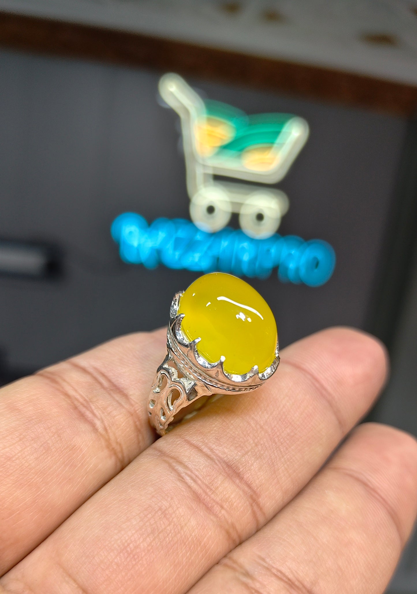 Premium Quality Zarad Aqeeq Ring