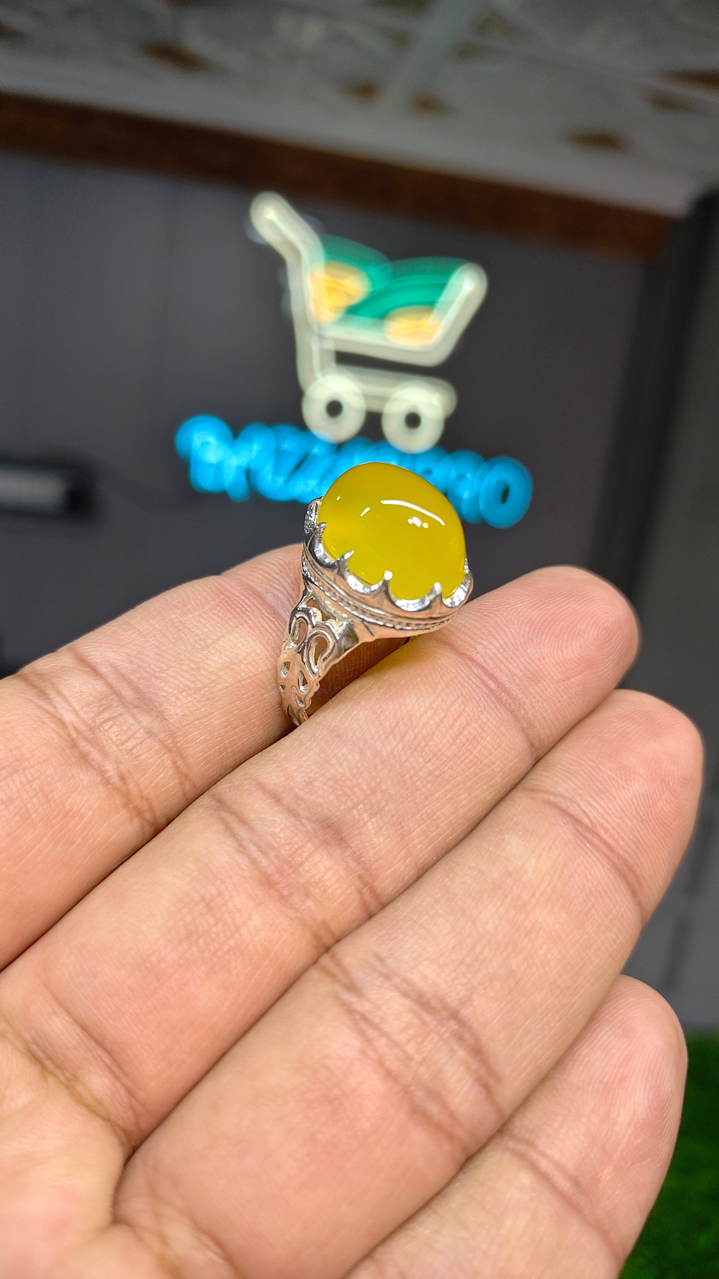 Premium Quality Zarad Aqeeq Ring