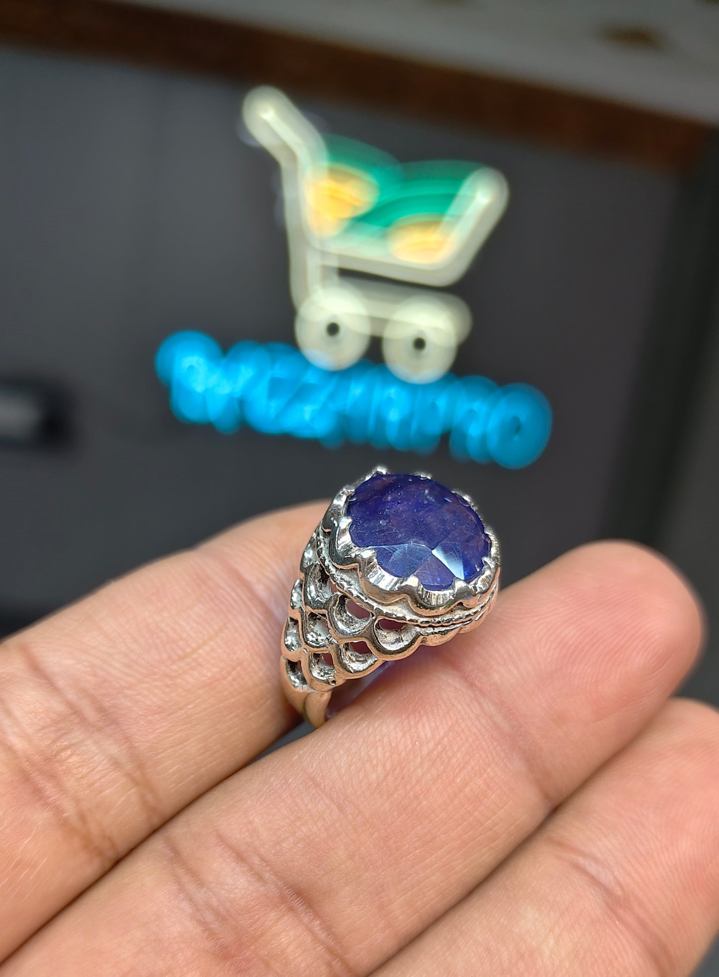 Premium Quality Neelam Ring