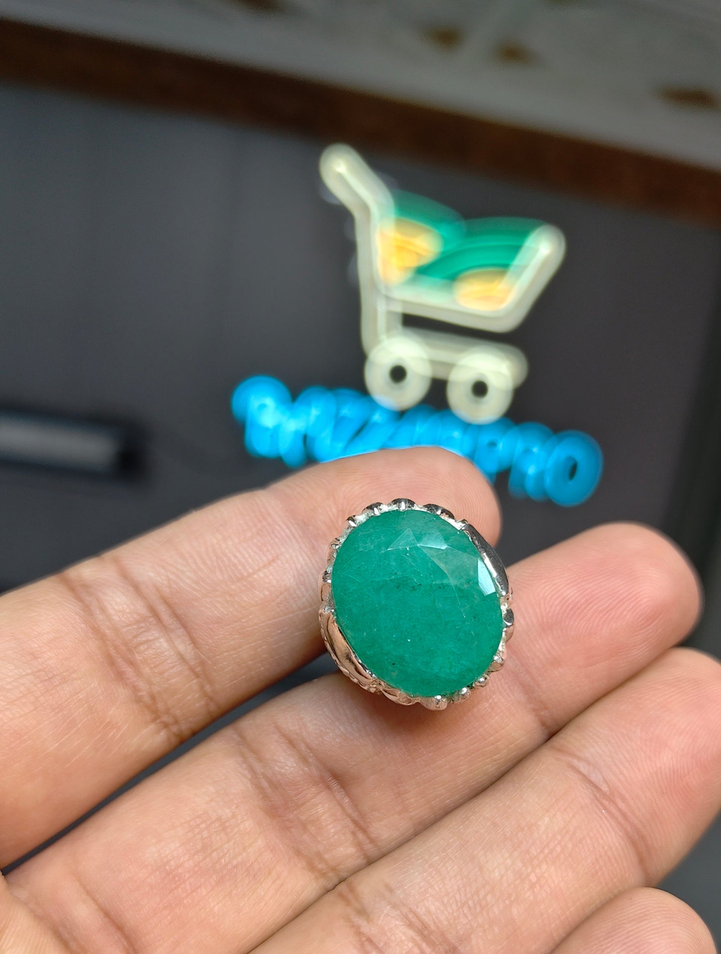 Premium Quality  Zamurd Ring