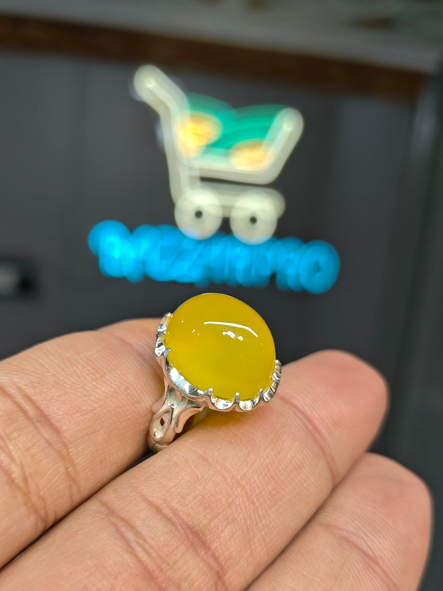 Premium Quality Zarad Aqeeq Ring