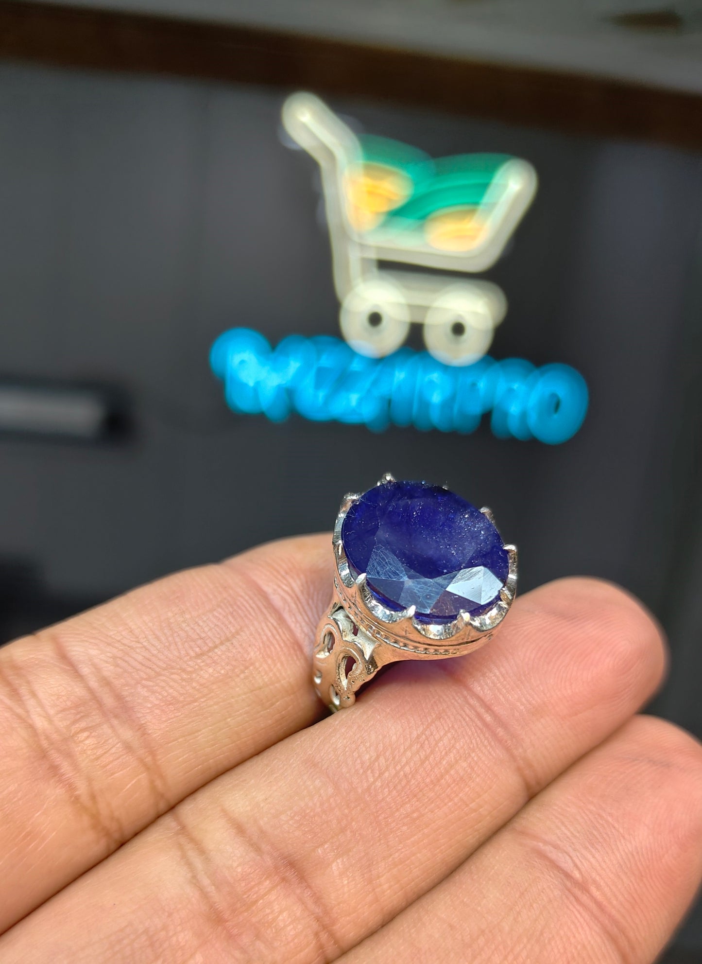 Premium Quality Neelam Ring