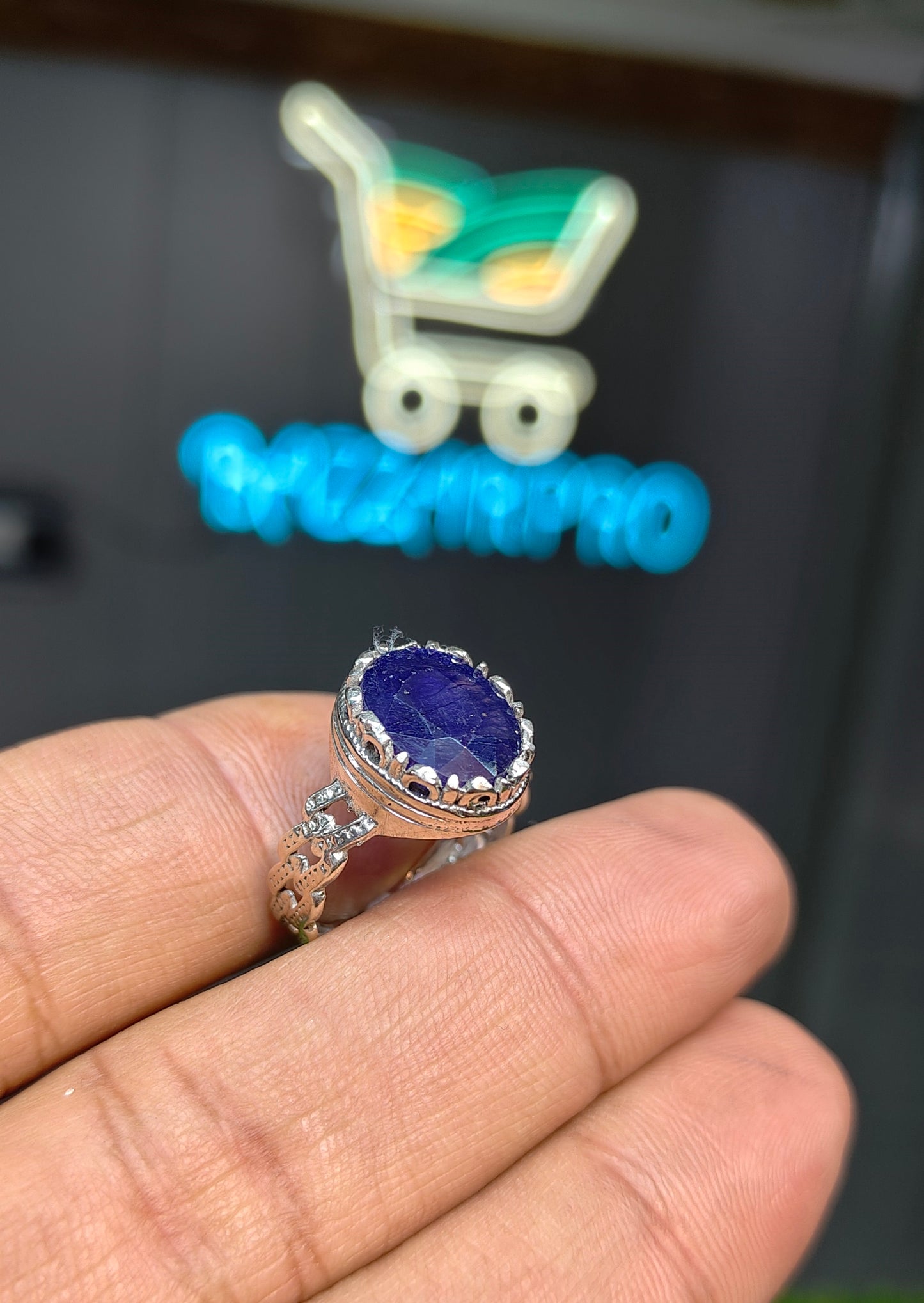 Premium Quality Neelam Ring