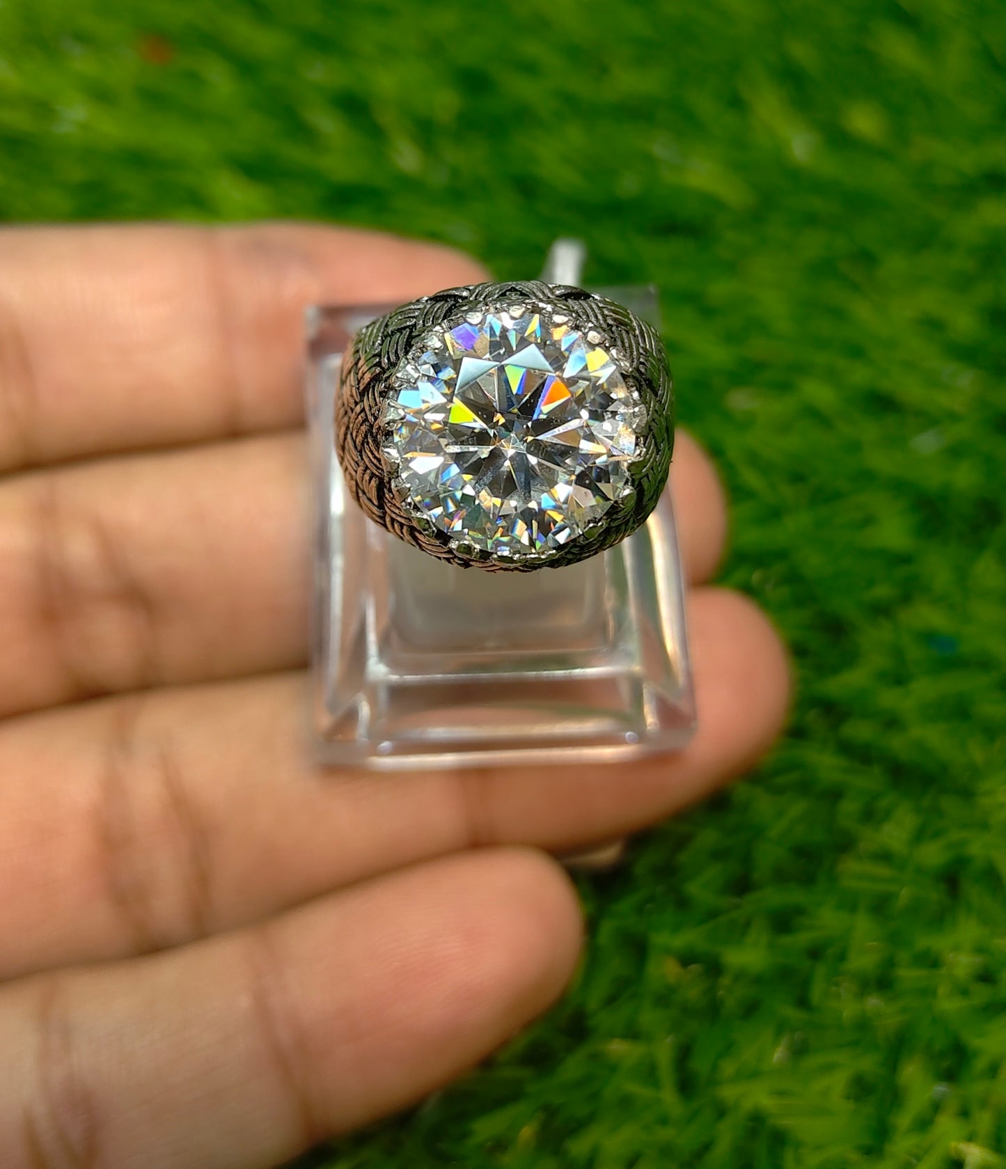 Moissanite Diamond Ring