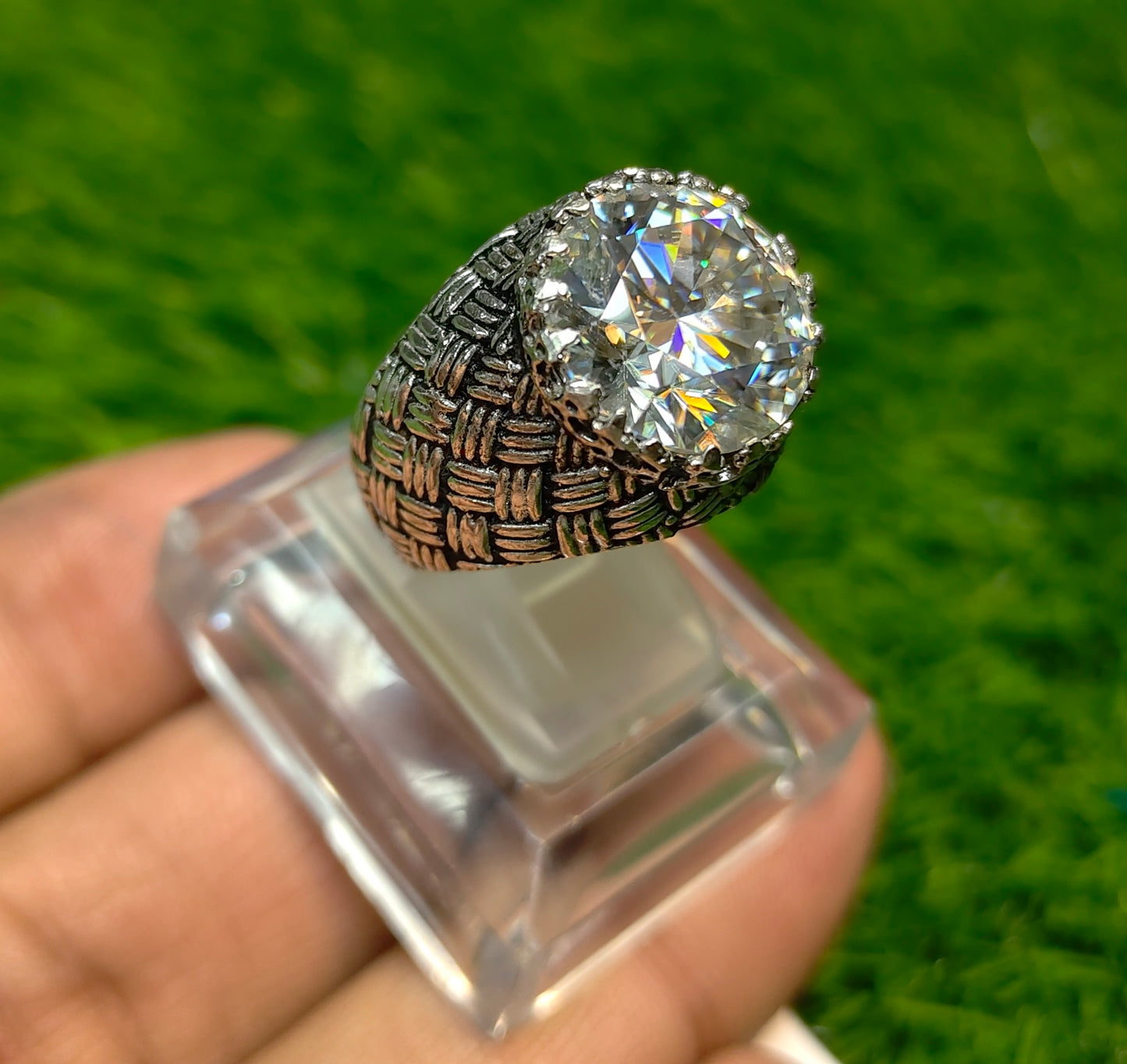 Moissanite Diamond Ring