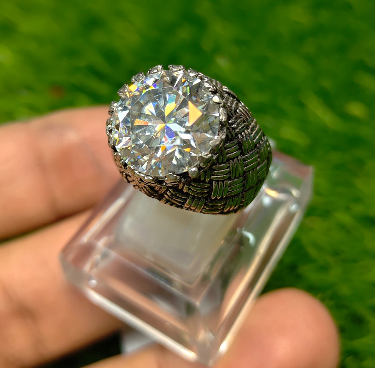 Moissanite Diamond Ring