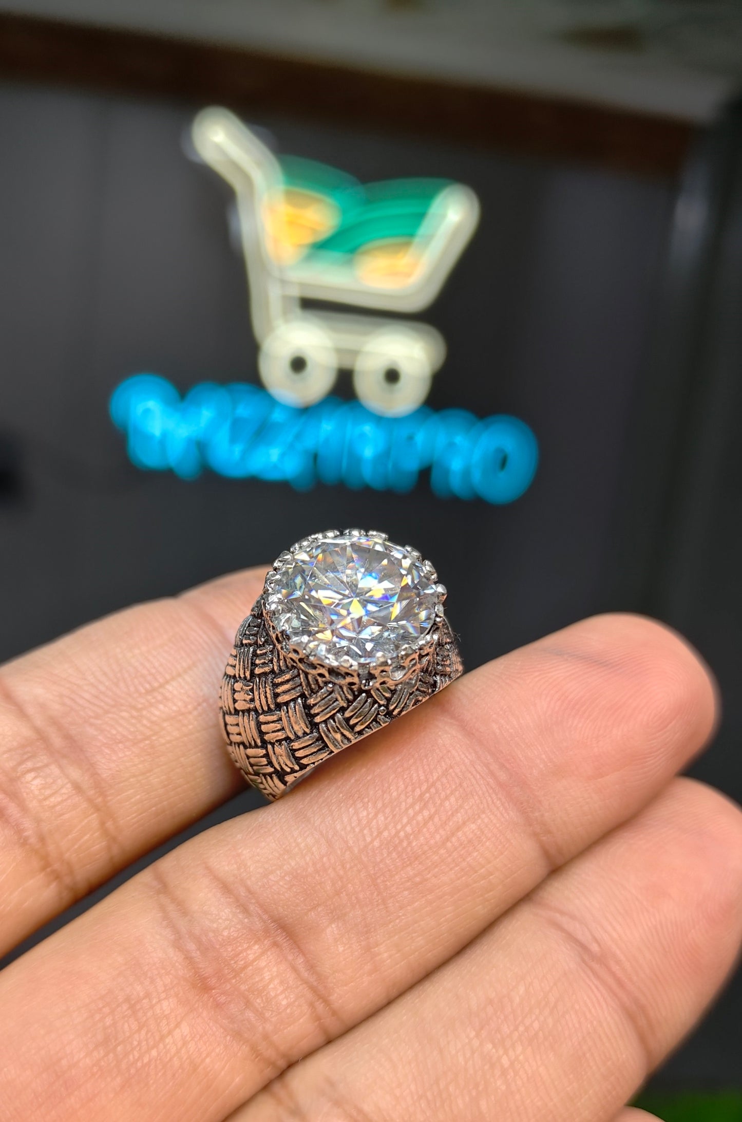 Moissanite Diamond Ring