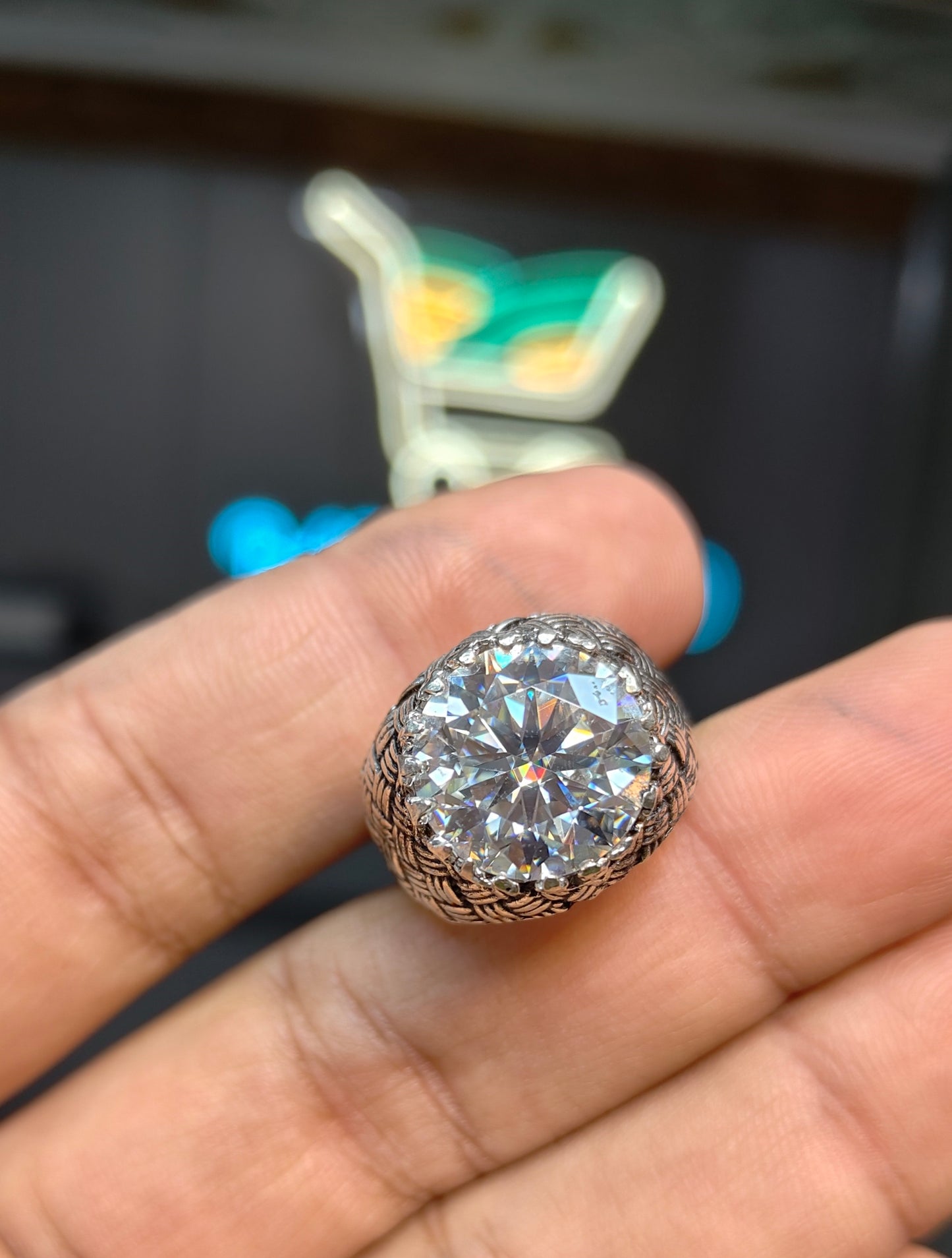 Moissanite Diamond Ring