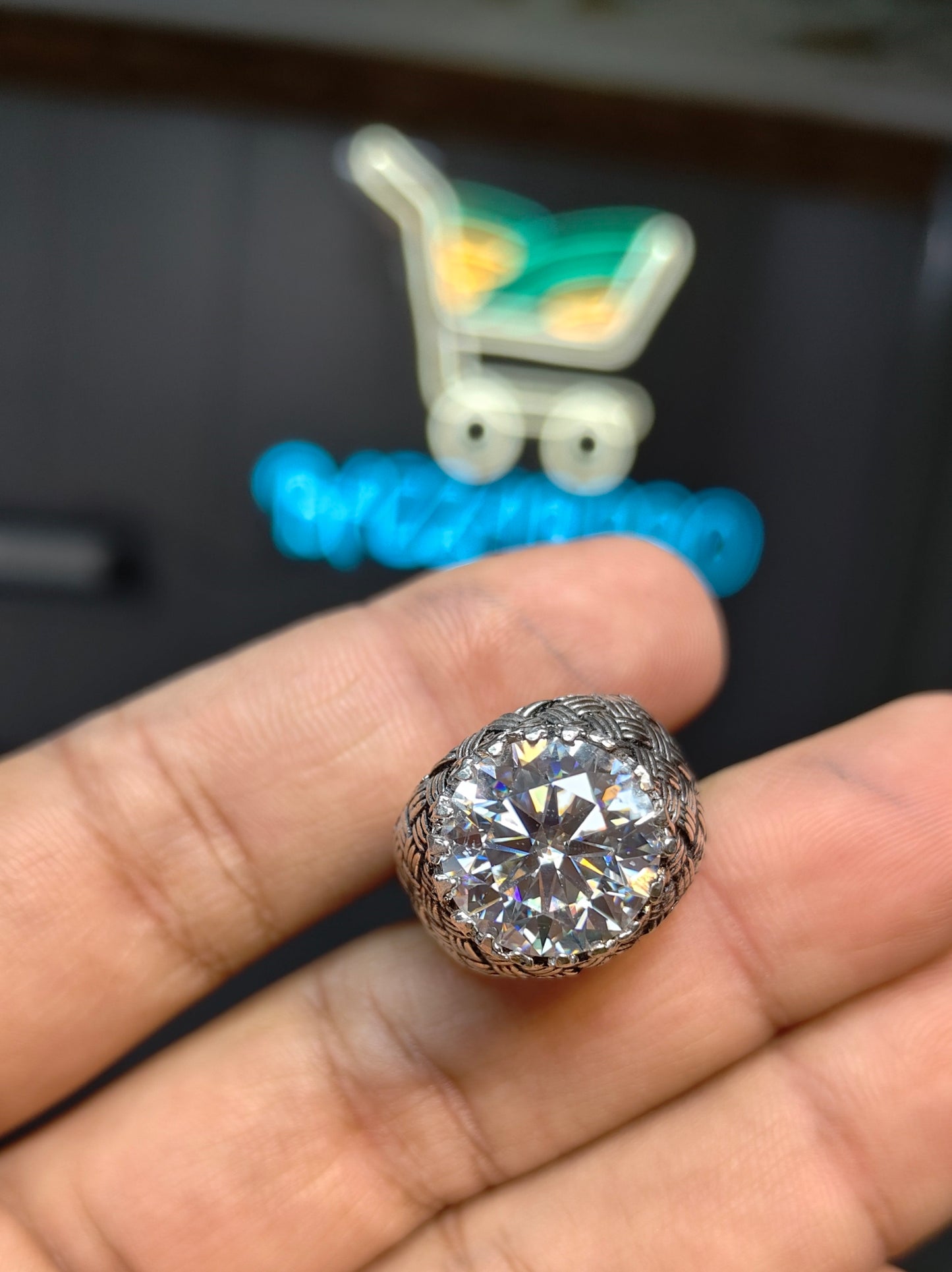 Moissanite Diamond Ring