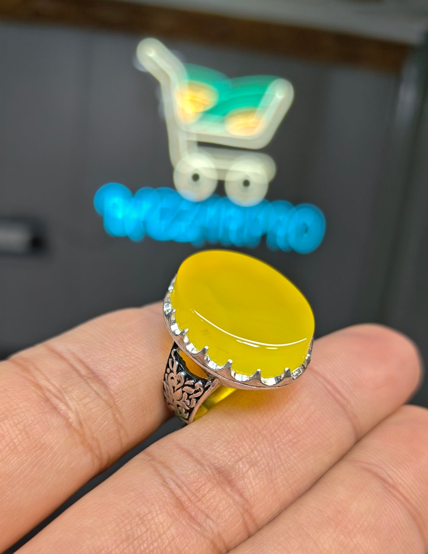 Premium Quality Zarad Aqeeq Ring