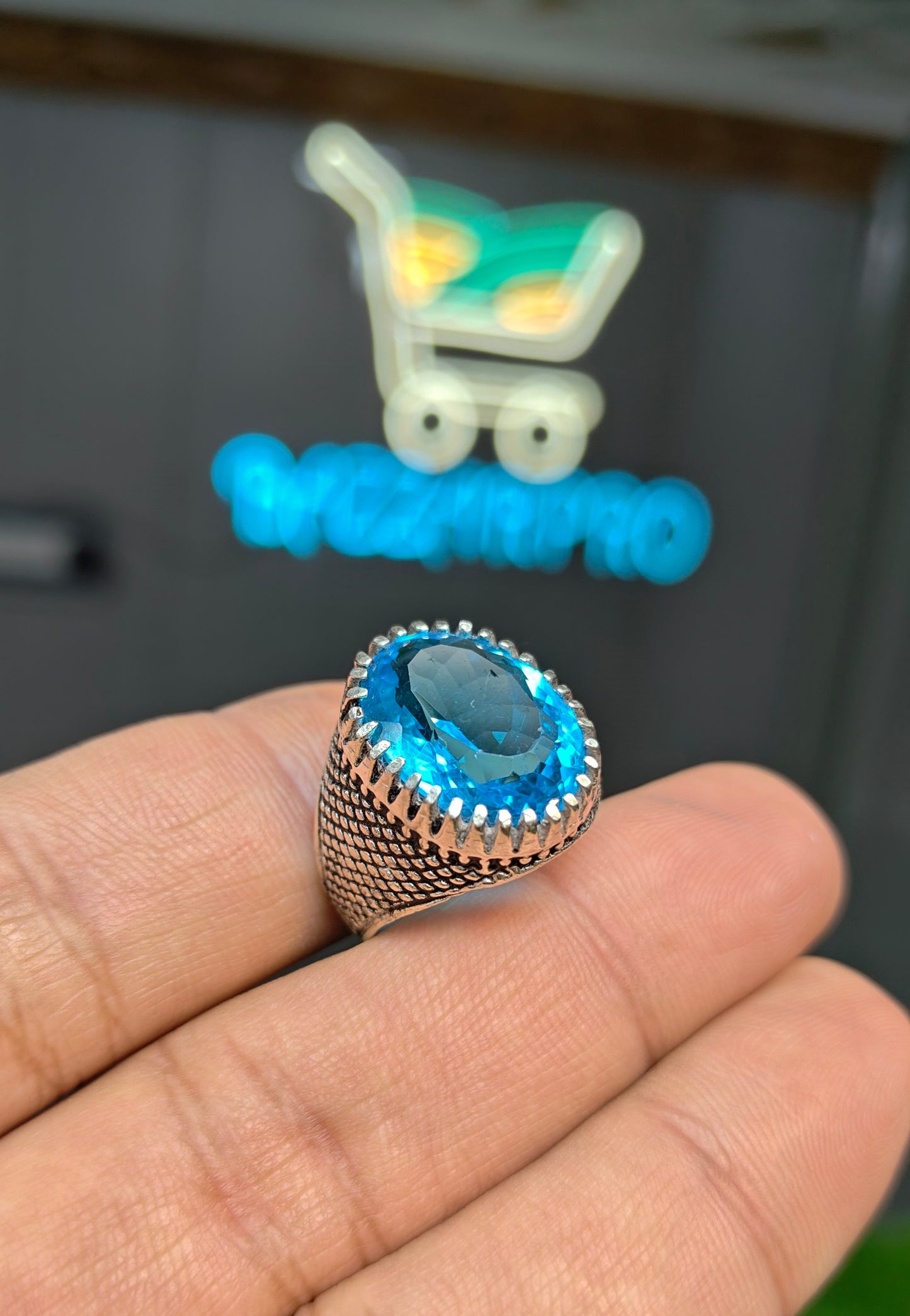 Blue Topaz Ring