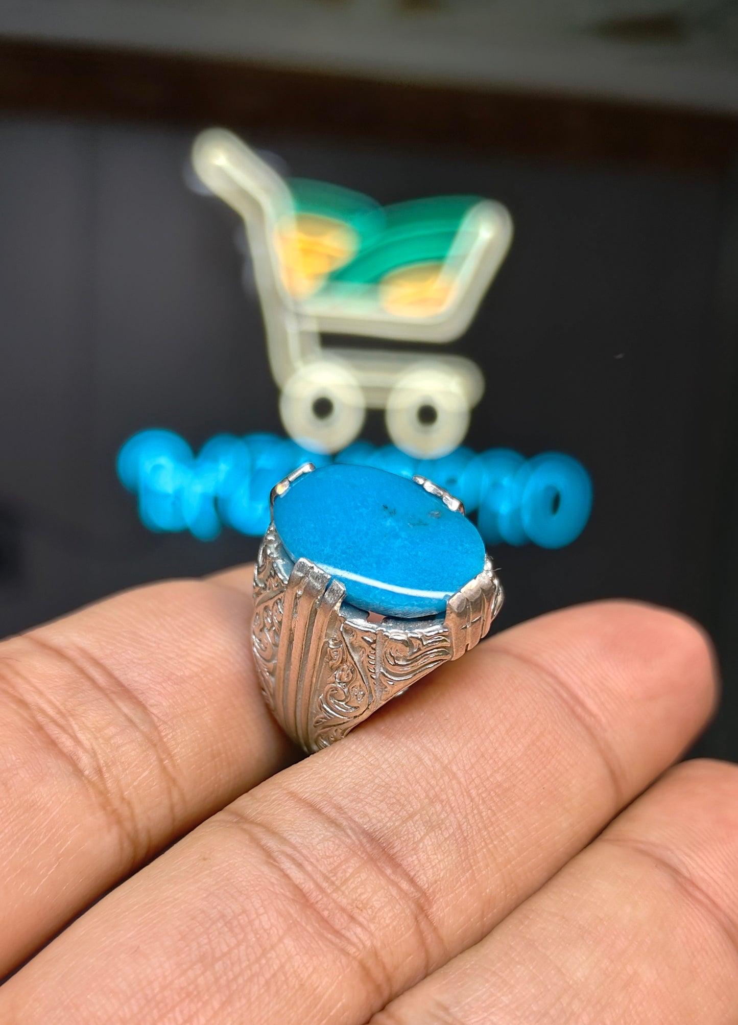 Premium Quality Irani Feroza Ring