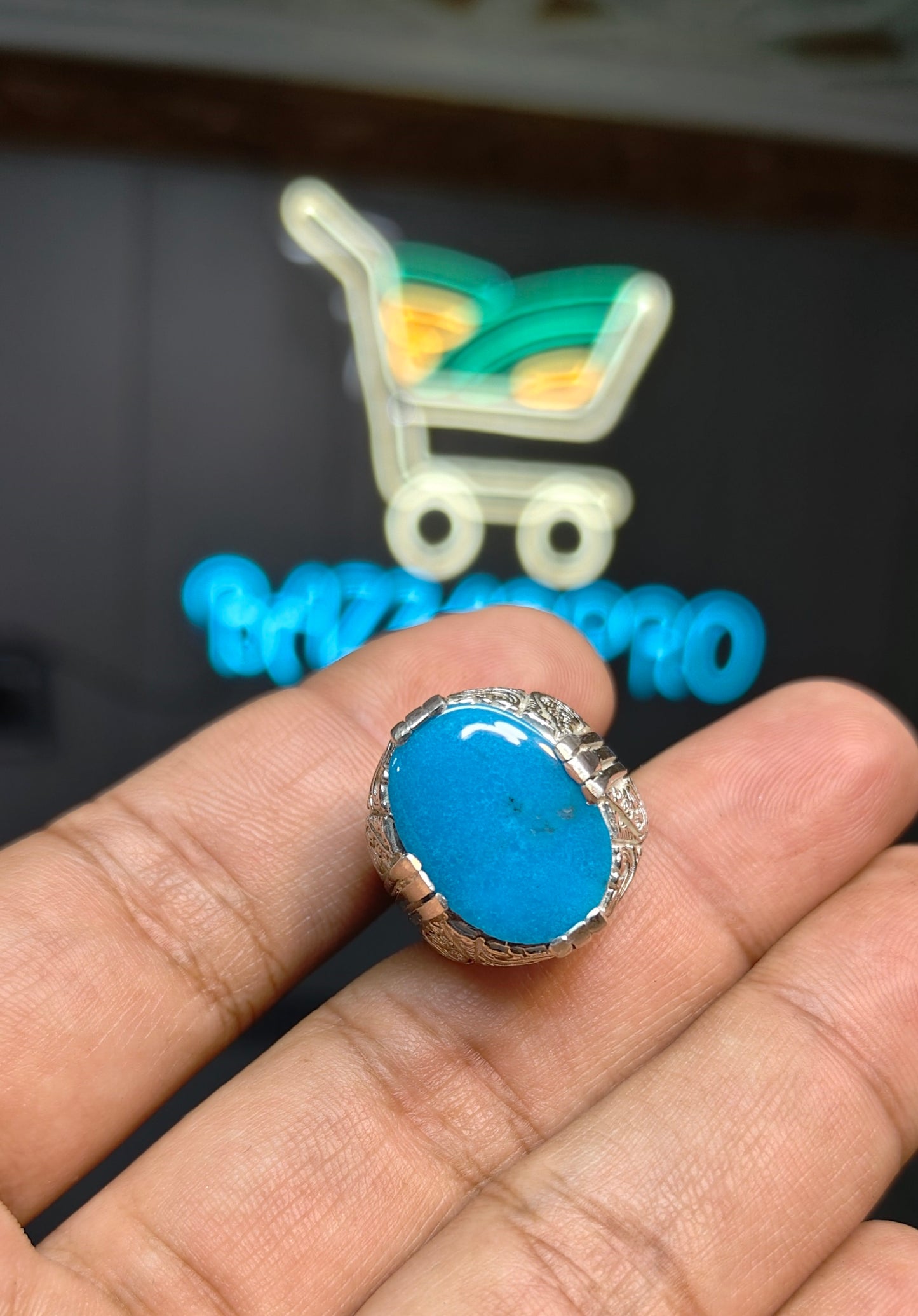 Premium Quality Irani Feroza Ring