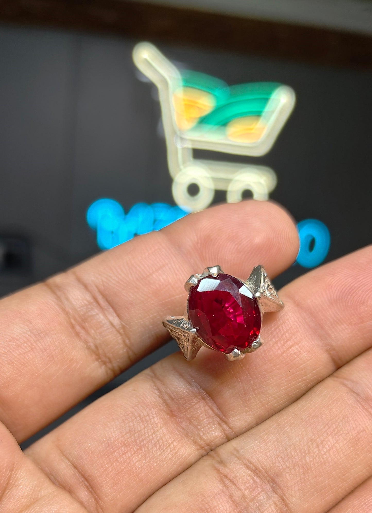 Premium Quality Anari Yaqoot Ring