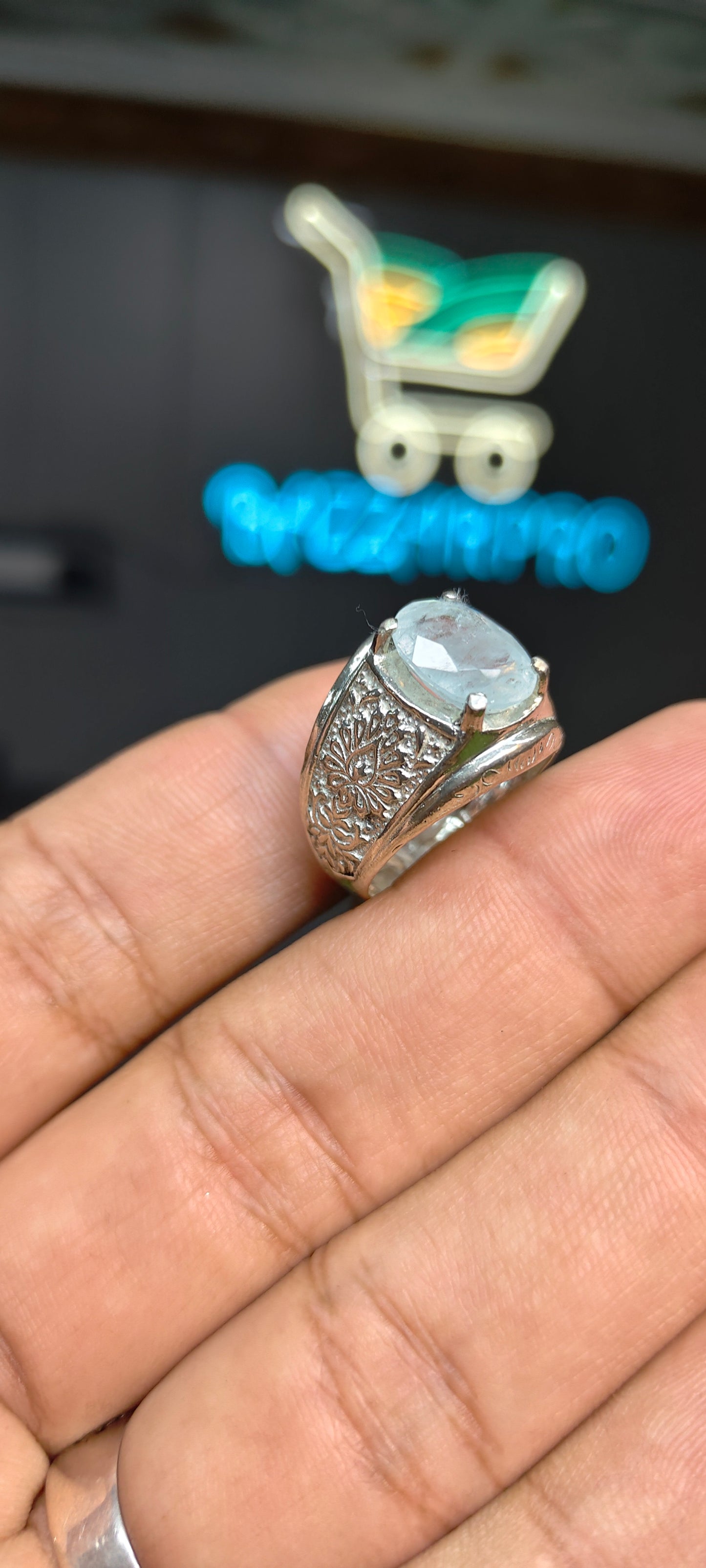 Premium Quality Aquamarine Ring