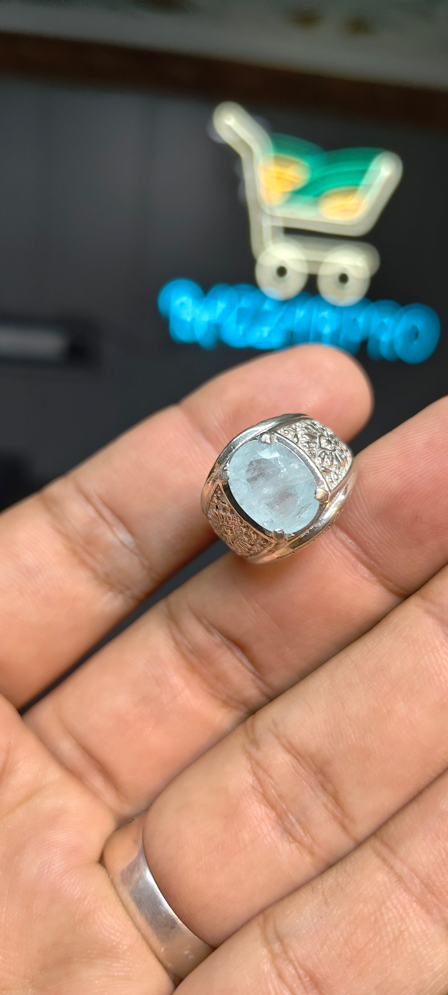 Premium Quality Aquamarine Ring