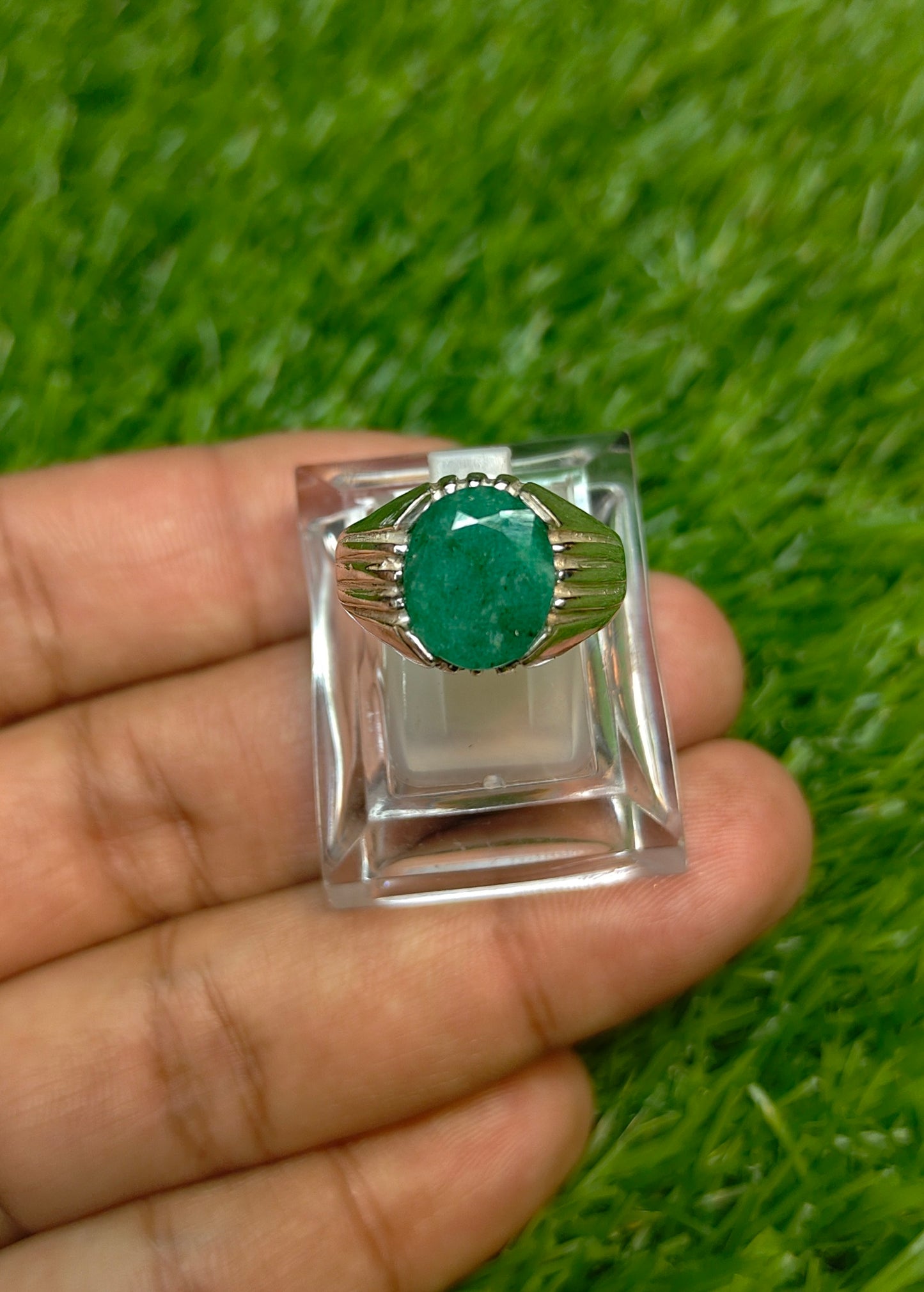 Premium Quality Zambia Zamurd Ring
