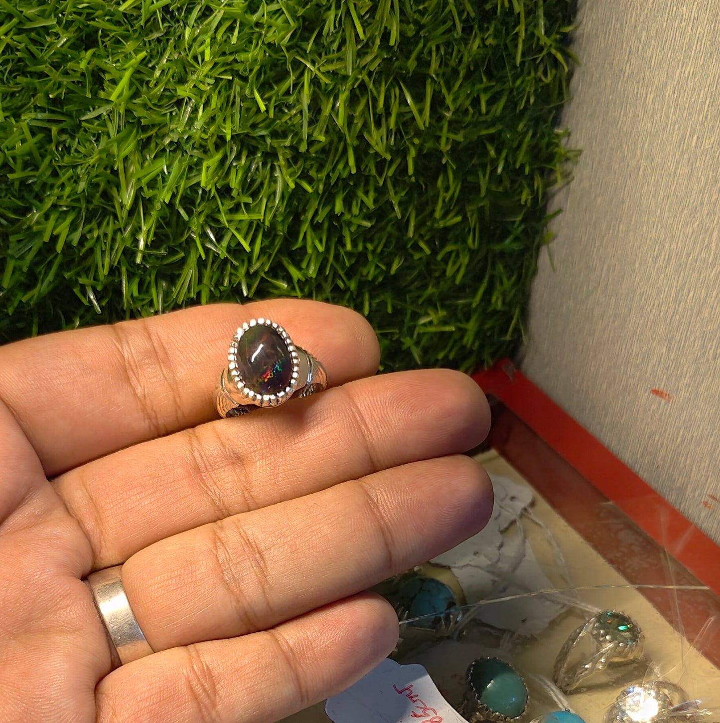 Premium Quality Black Ethopian Opal Ring
