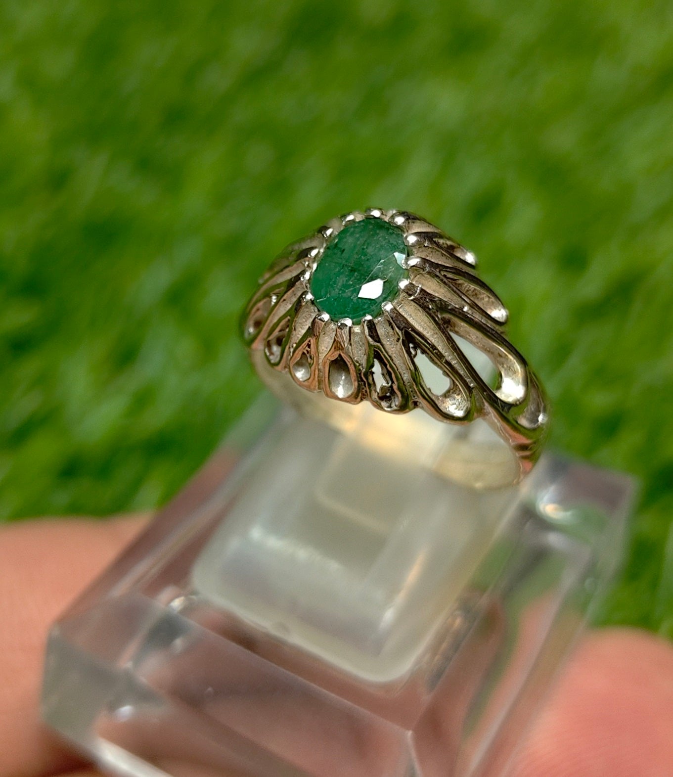 Premium Quality Zambia Zamurd Ring