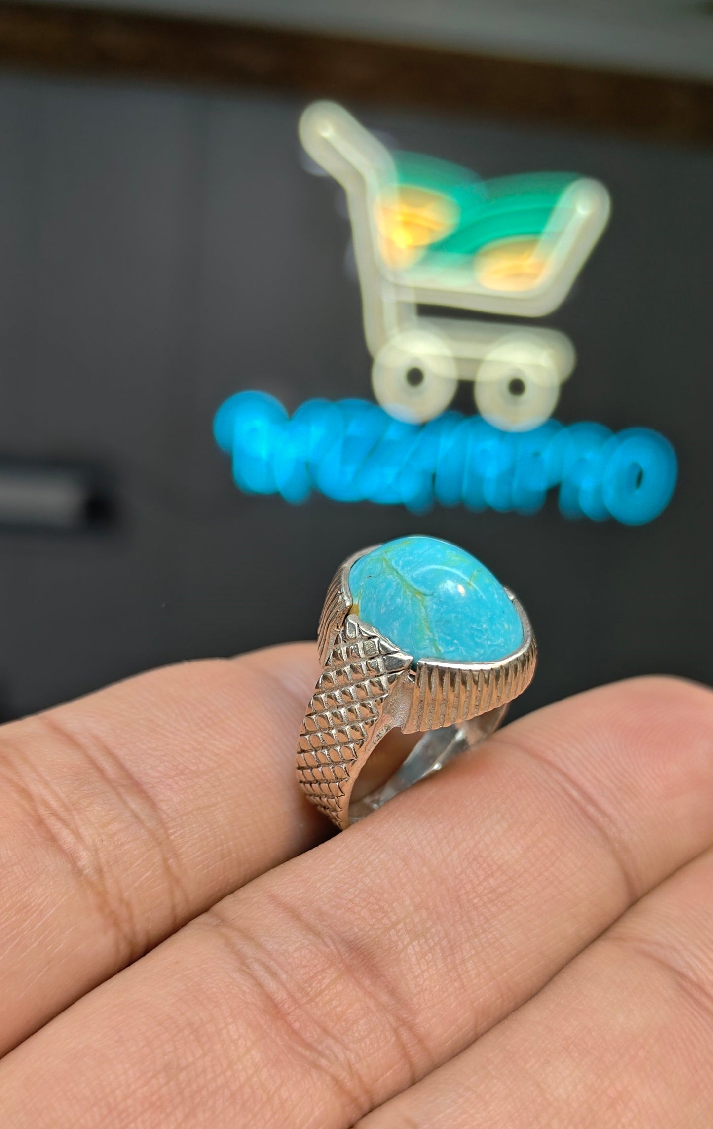 Premium Quality Irani Feroza Ring