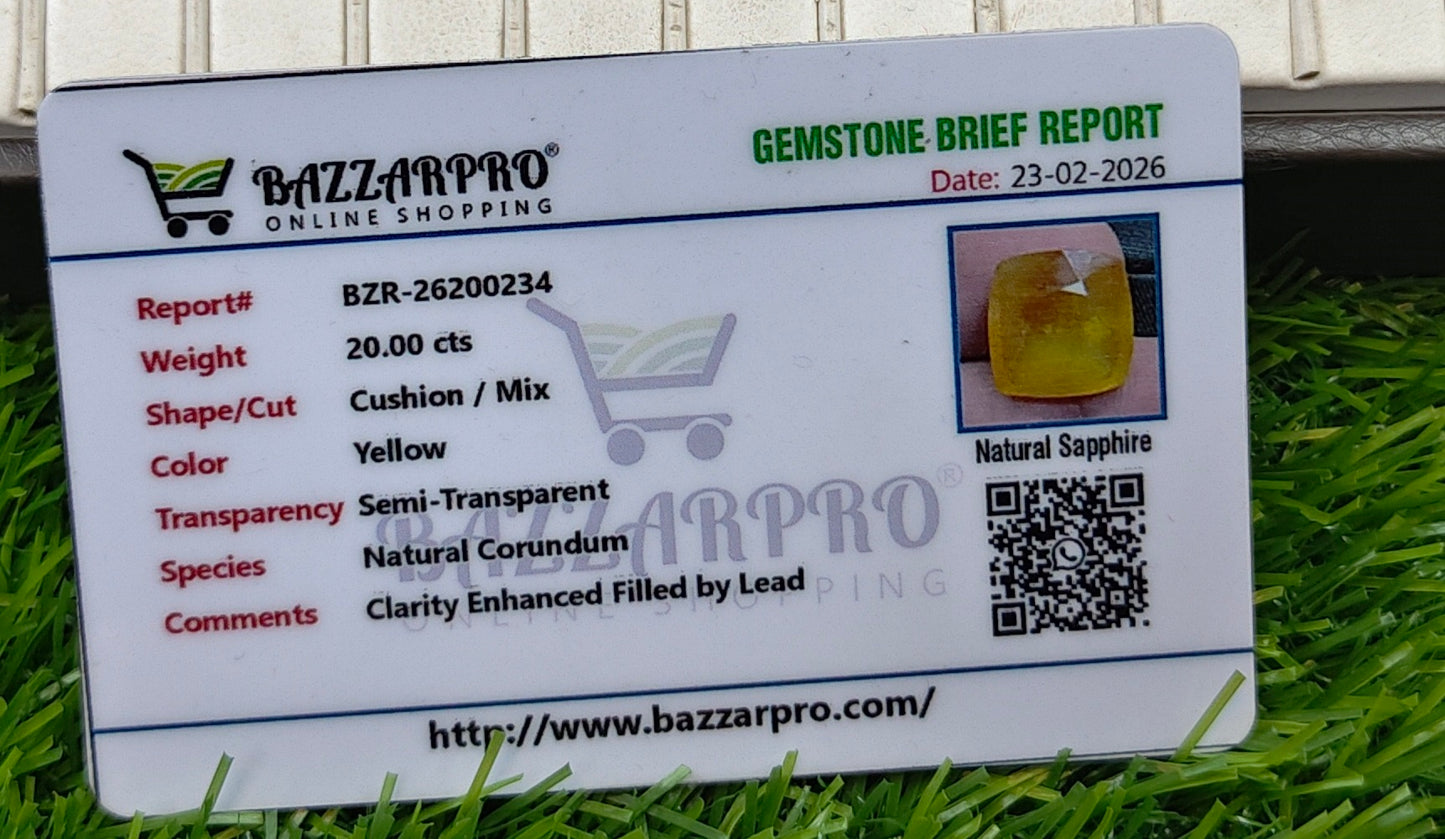 Premium Quality Pukhraj With Lab Certifice