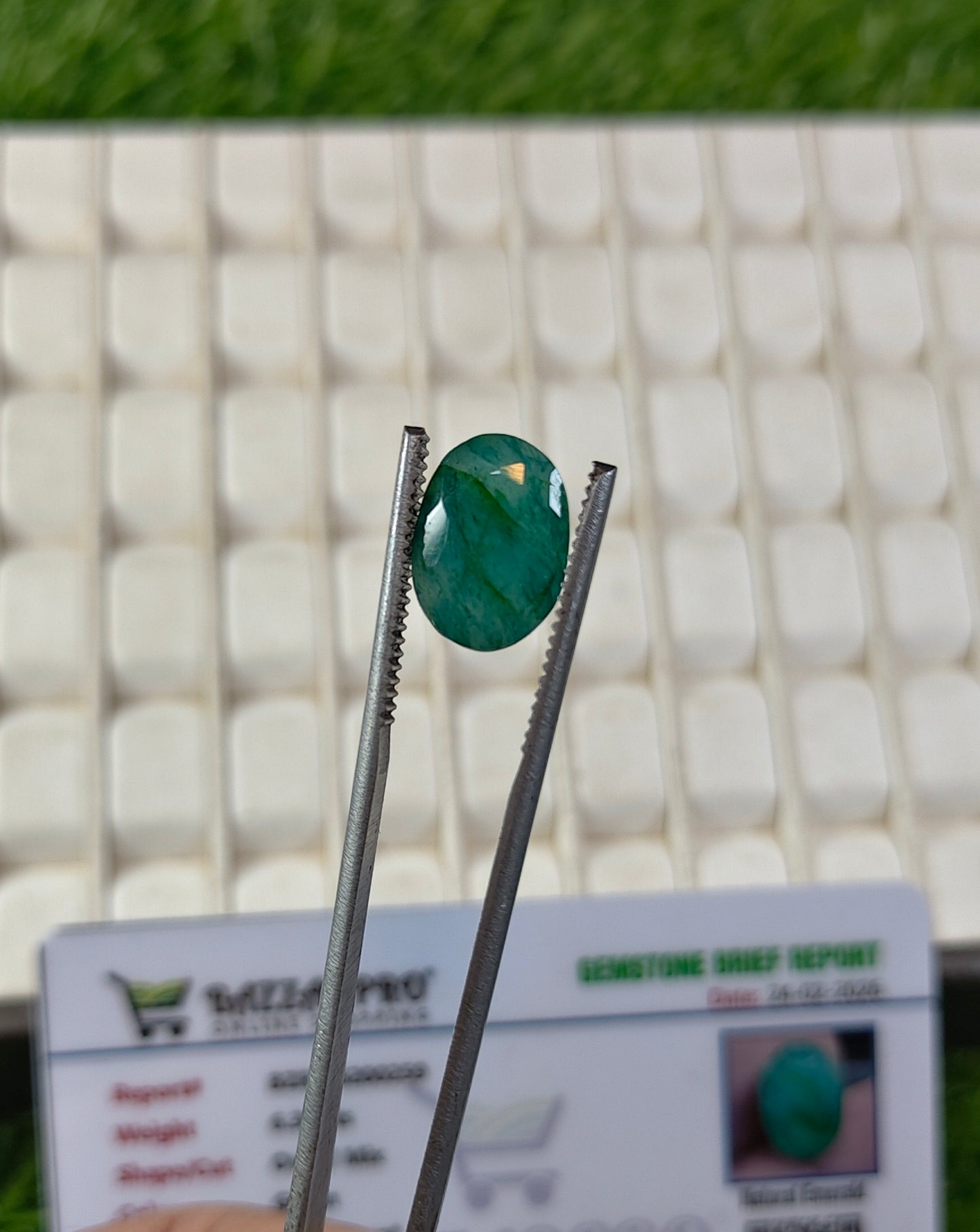 Premium Quality Zambian Zamurd With Lab Certifice