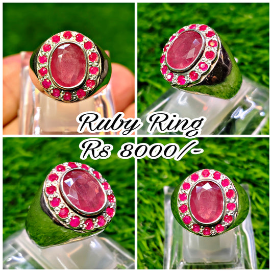 Natural Ruby Ring- Ring Best for gift