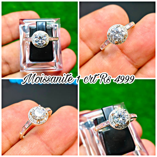 Moissanite Diamond Ring