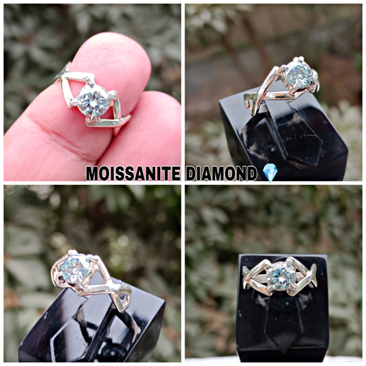 Moissanite Diamond Ring (Ladies)