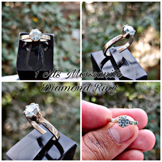 Moissanite Diamond Ring Ladies