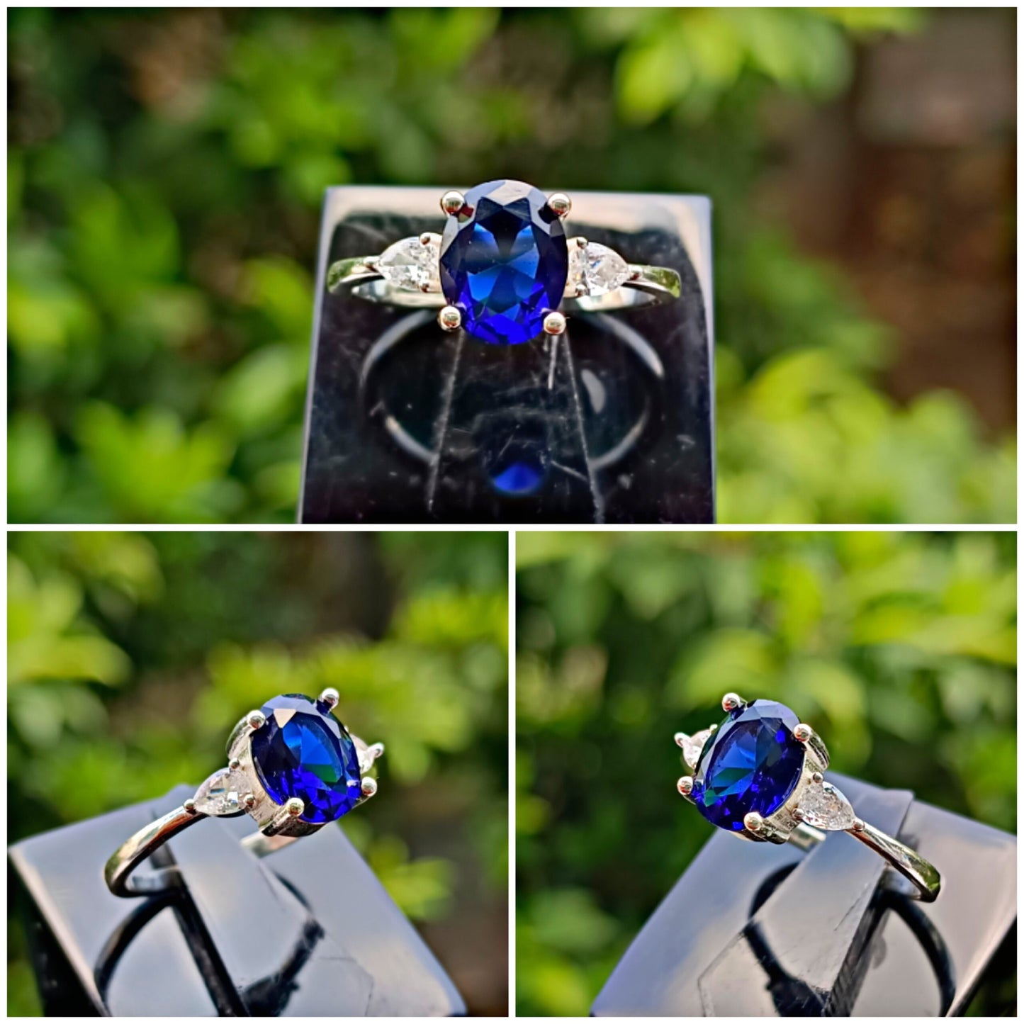 Blue Zircon Ring For Ladies