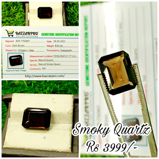 Smokey Quartz With Lab Certificate