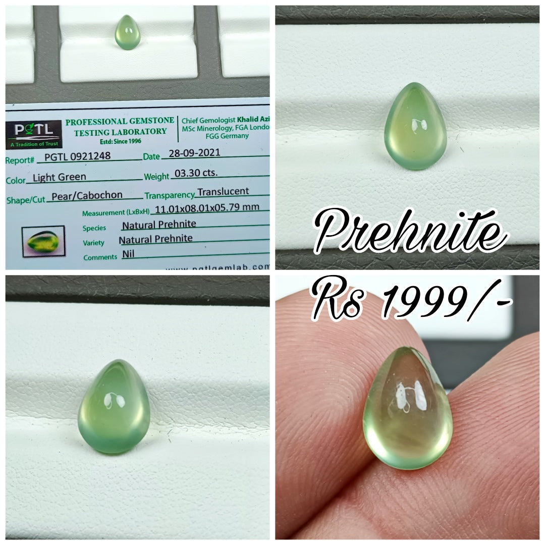 Prehnite With Lab Certificate