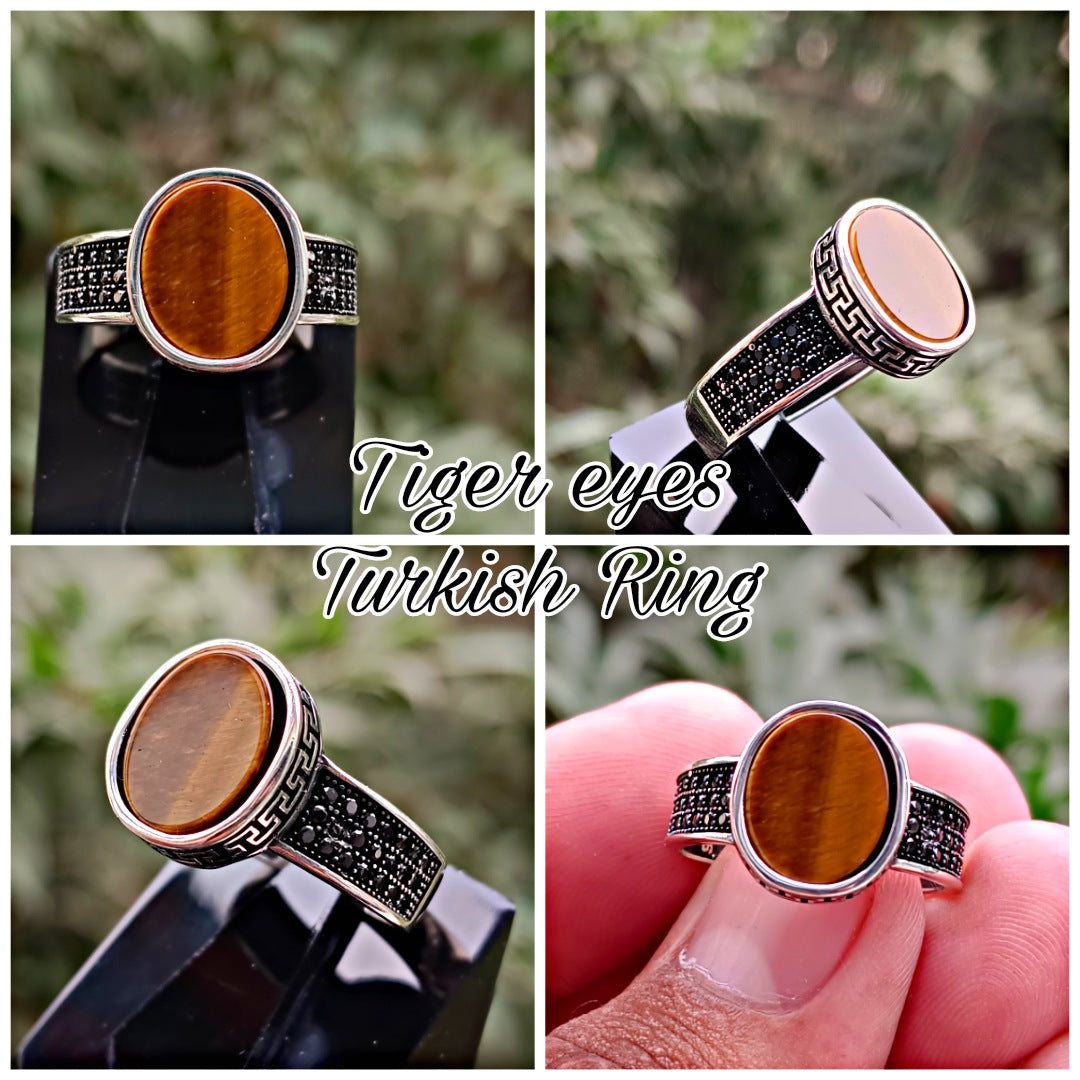 Tiger Eyes Turkish Ring