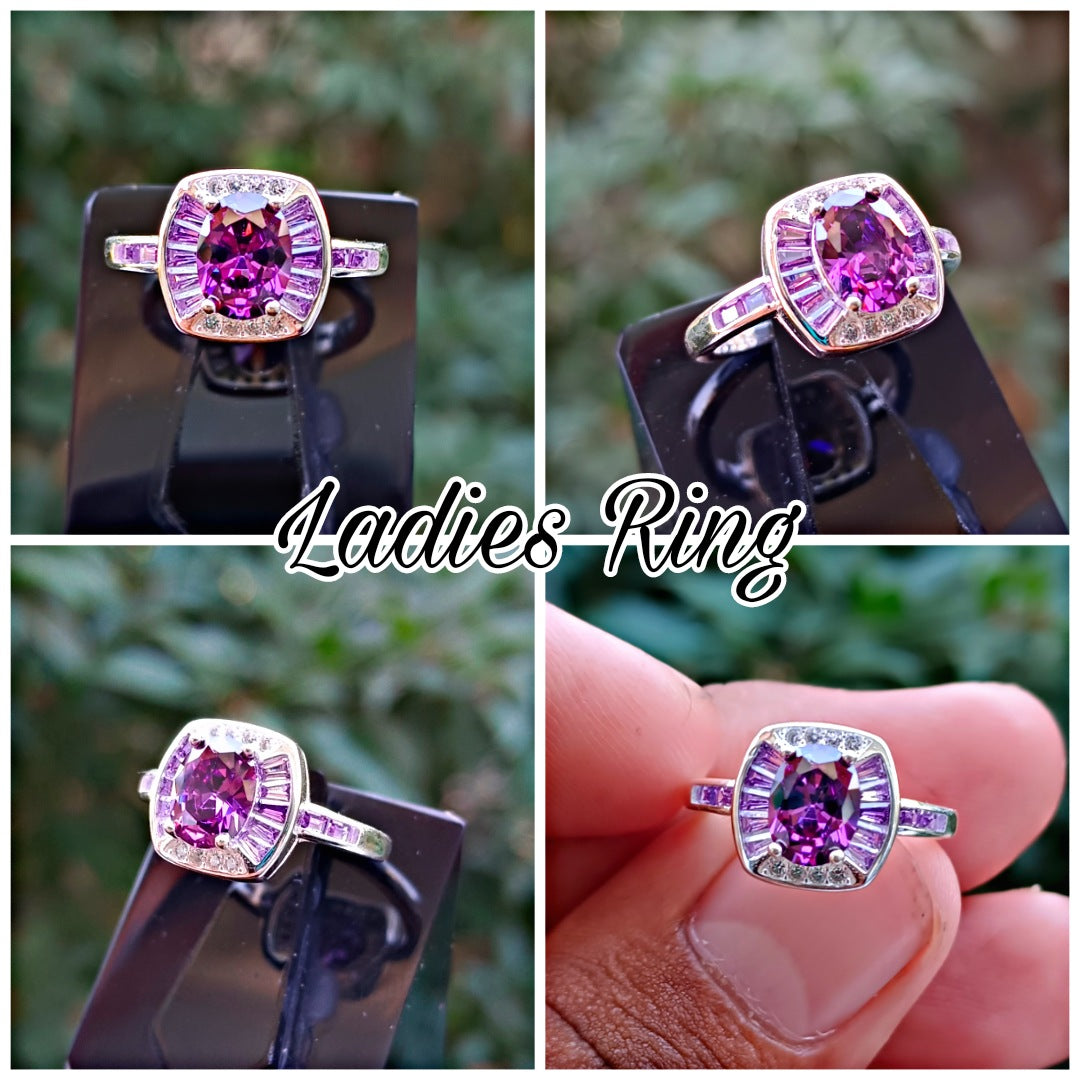 Purple Zircon Ladies Ring